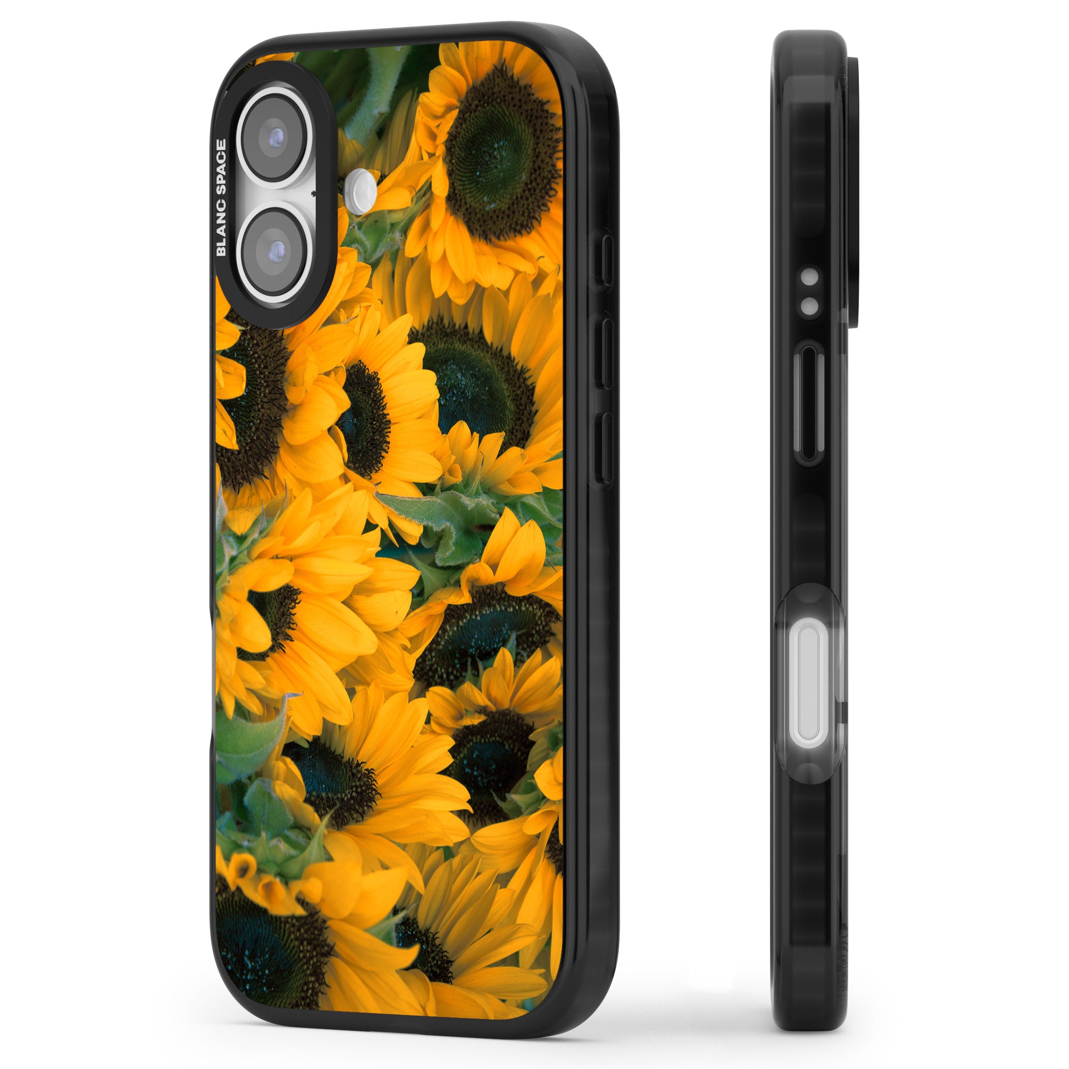 Sunflowers iPhone 17 Impact Black Phone Case Side Profile