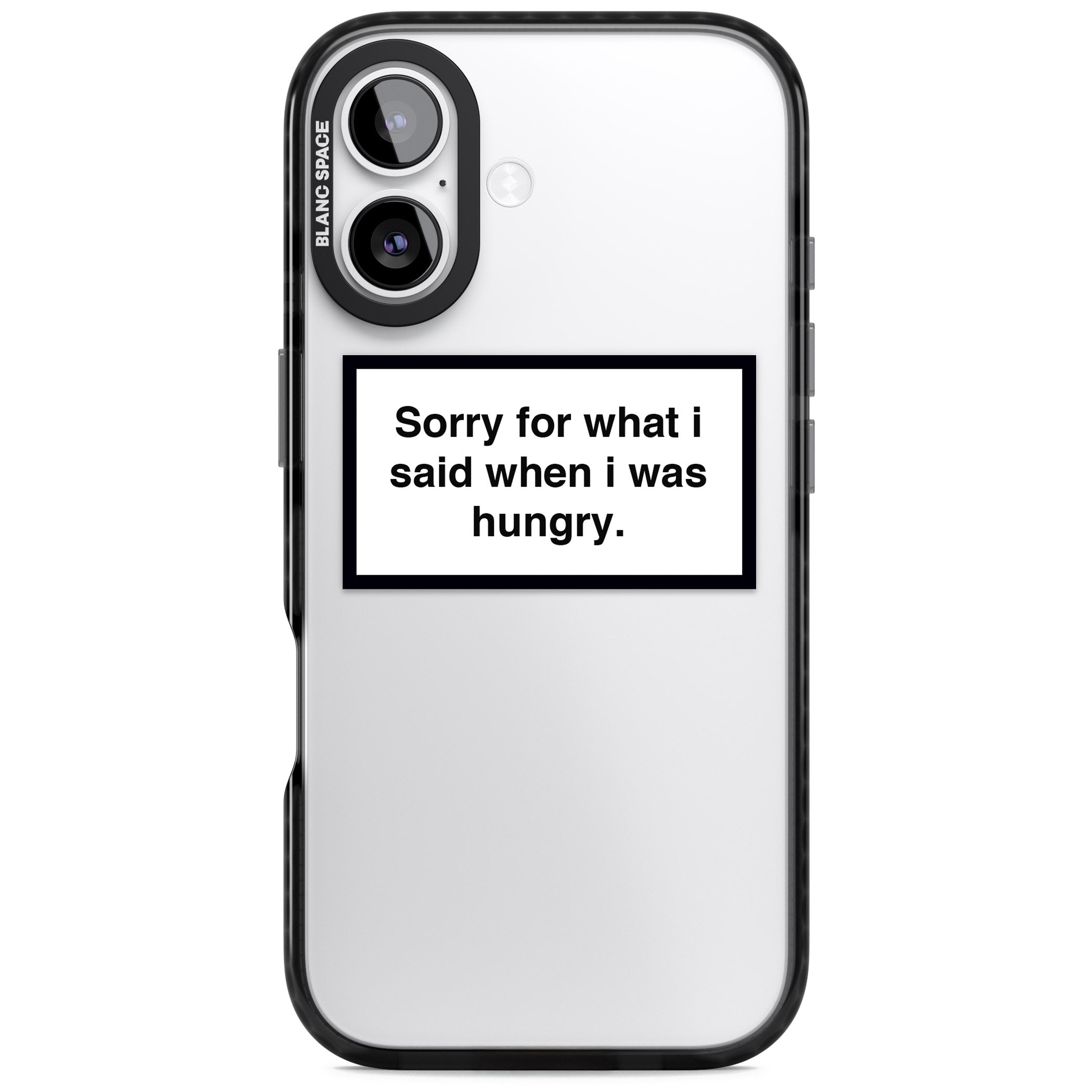 Sorry For What I Said iPhone 17 Impact Black Phone Case