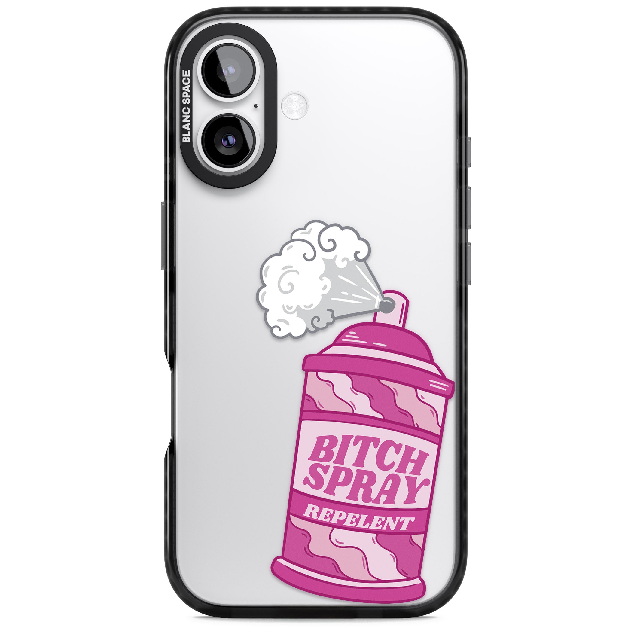 B*Tch Spray iPhone 17 Impact Black Phone Case
