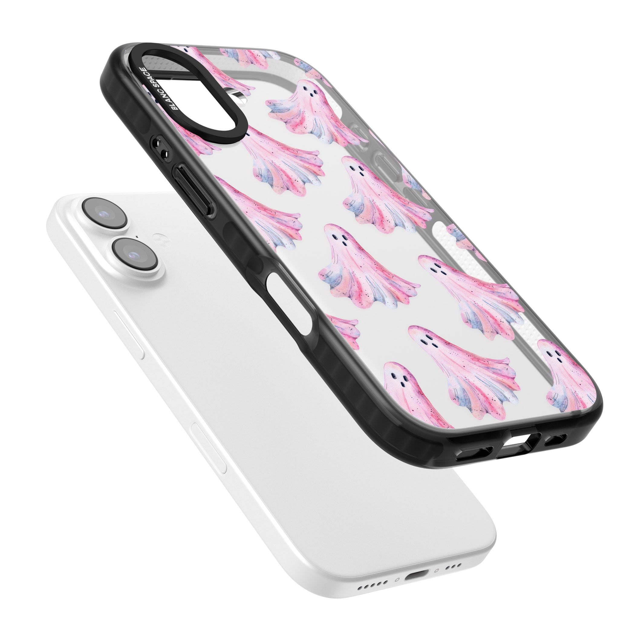 Pink Ghosts iPhone 17 Impact Black Phone Case Colours