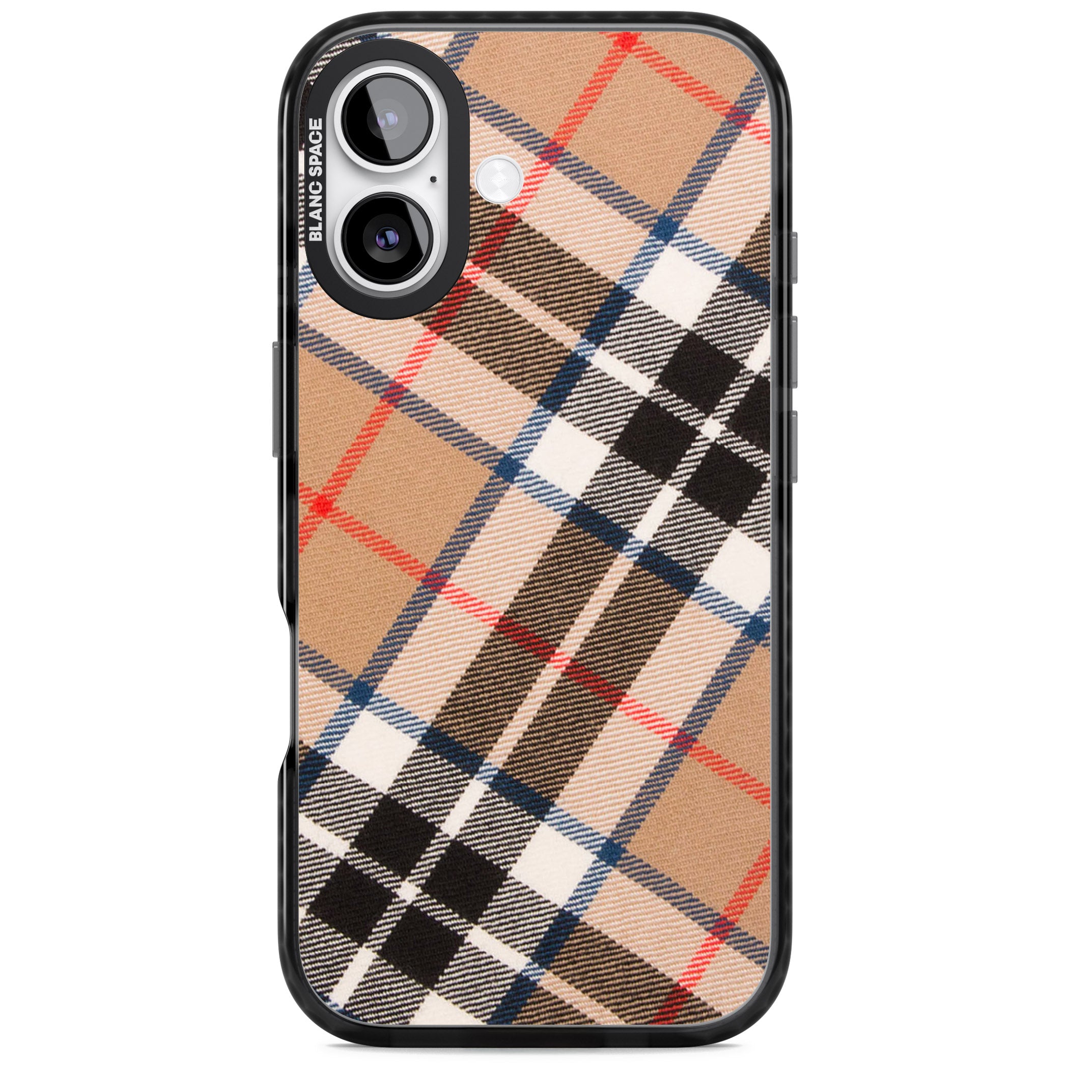 Haymarket Check iPhone 17 Impact Black Phone Case