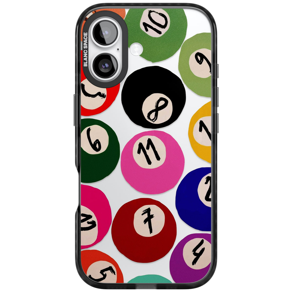Lucky Break iPhone 16 / iPhone 16 Plus / iPhone 17 Impact Black Phone Case front