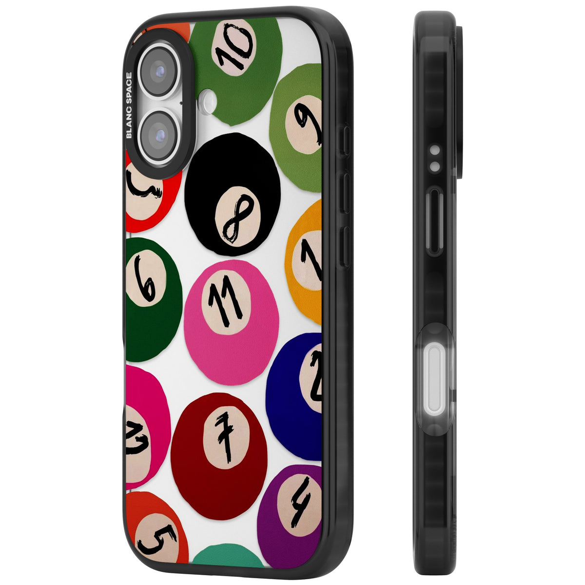 Lucky Break iPhone 16 / iPhone 16 Plus / iPhone 17 Impact Black Phone Case side