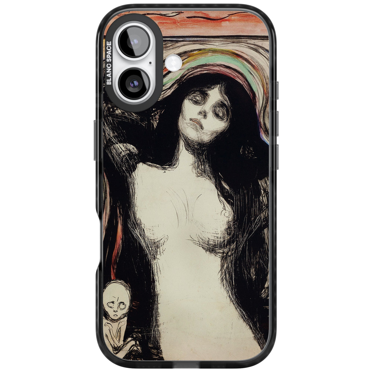 Madonna iPhone 16 / iPhone 16 Plus / iPhone 17 Impact Black Phone Case front