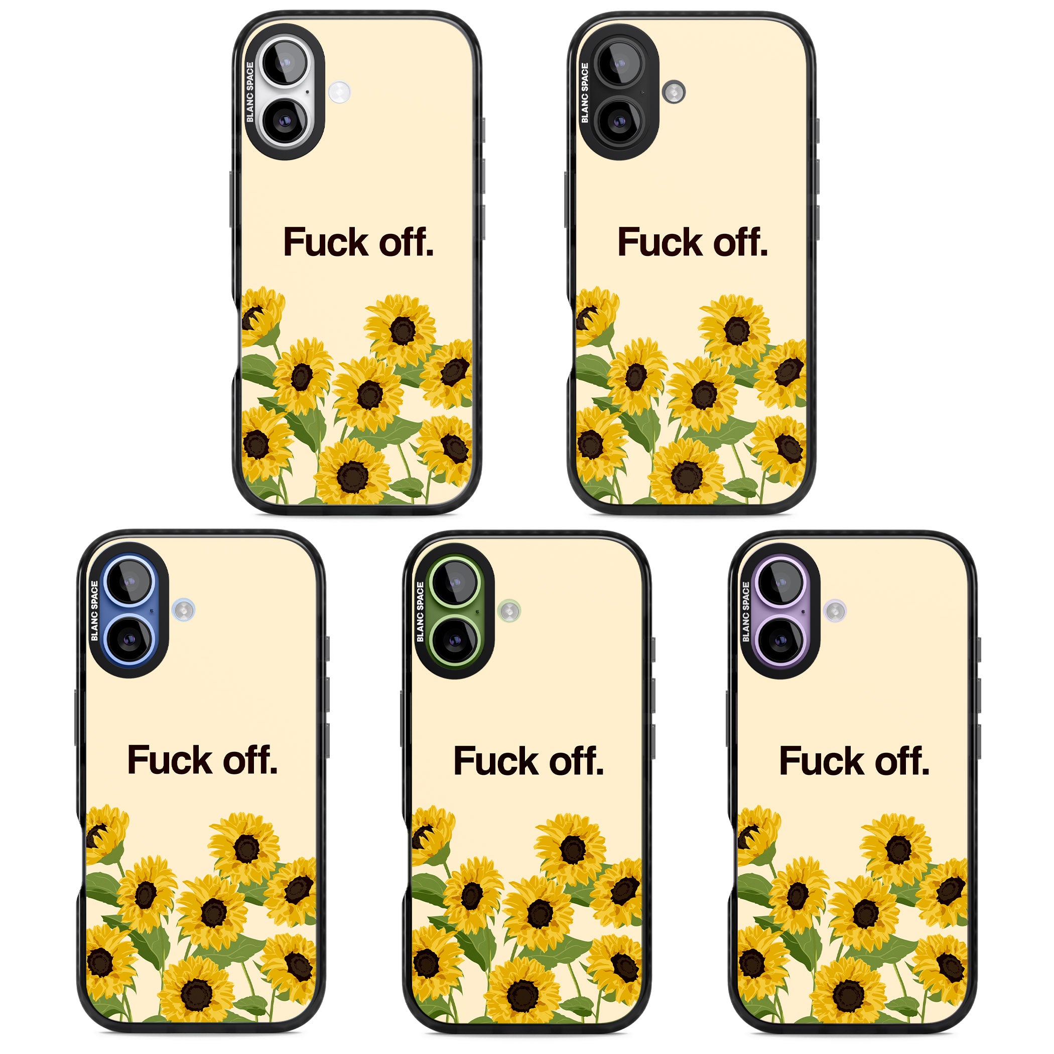 F*Ck Off iPhone 17 Impact Black Phone Case APT Impact Protection