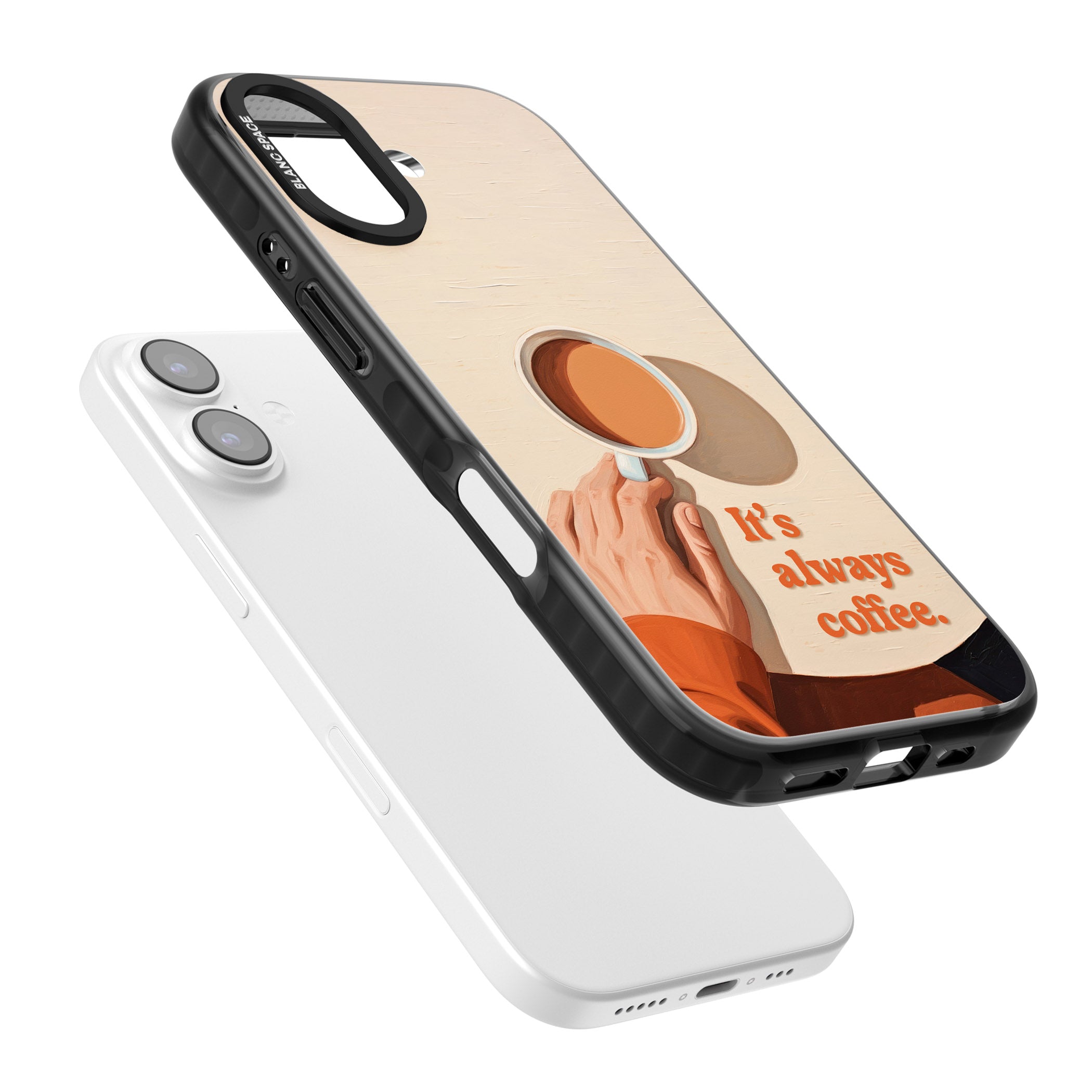 Its Always Coffee iPhone 17 Impact Black Phone Case Colours