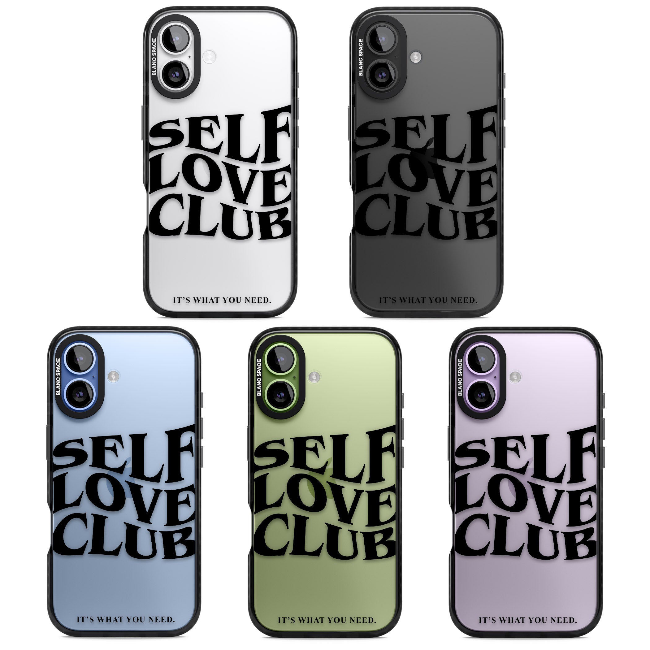 Self Love Club Black iPhone 17 Impact Black Phone Case APT Impact Protection