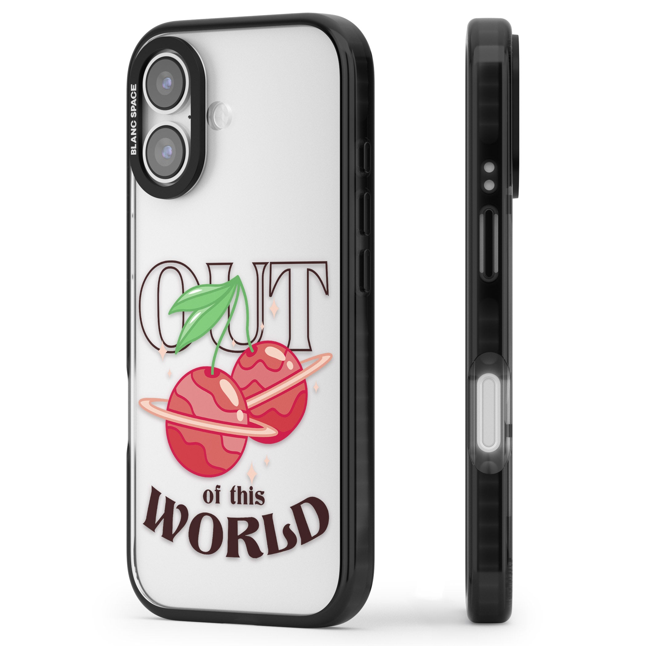 Out Of This World iPhone 17 Impact Black Phone Case Side Profile