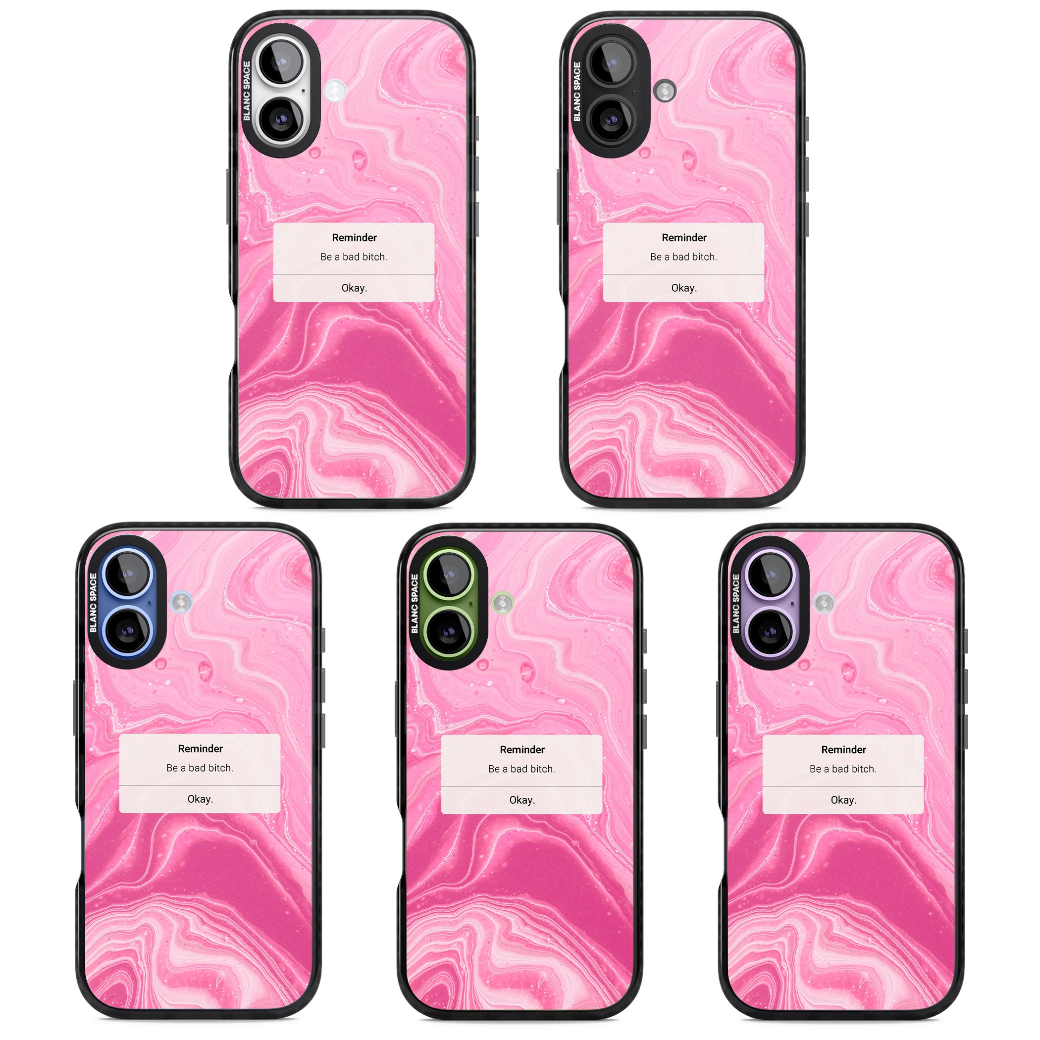 Bad Bitch Reminder iPhone 17 Impact Black Phone Case APT Impact Protection