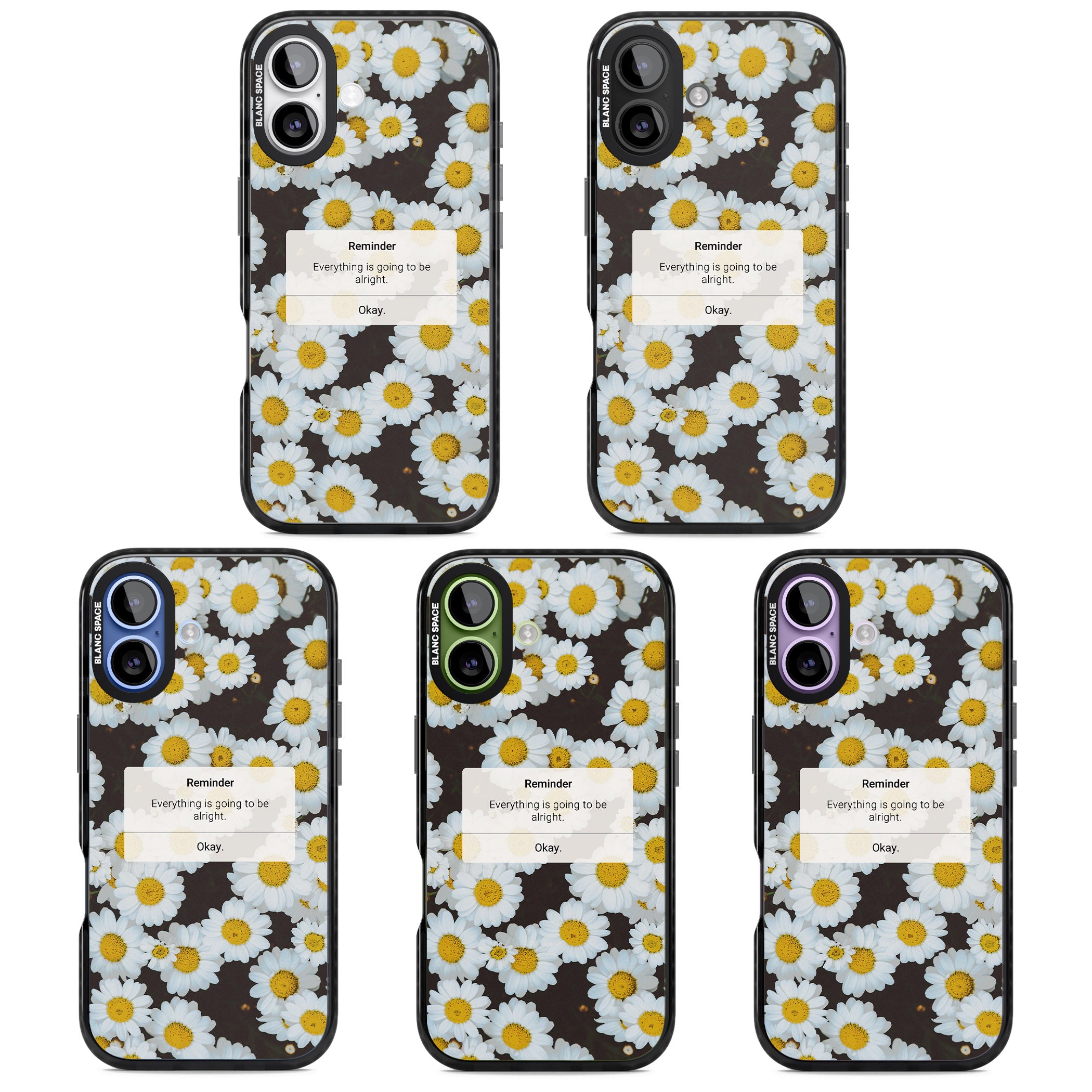 Daisy Reminder iPhone 17 Impact Black Phone Case APT Impact Protection