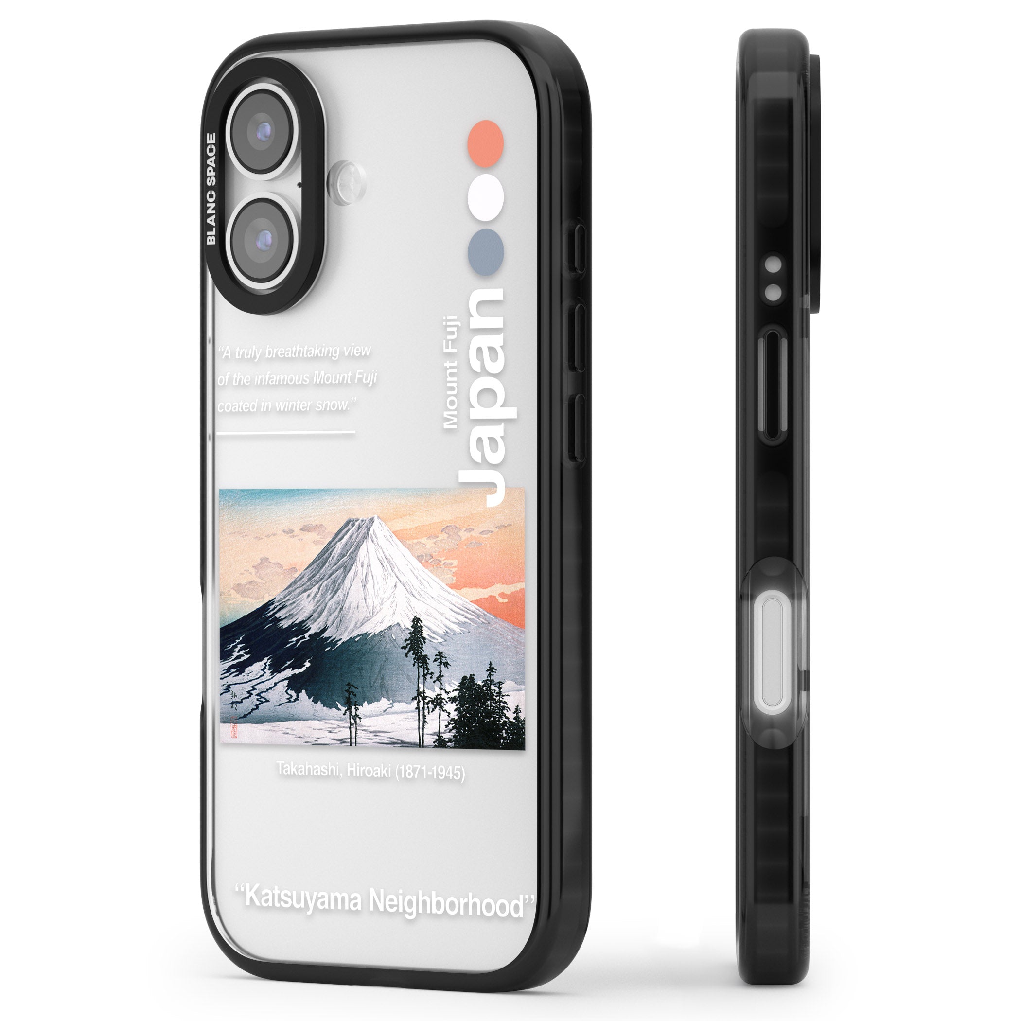 Katsuyama Neighborhood iPhone 17 Impact Black Phone Case Side Profile