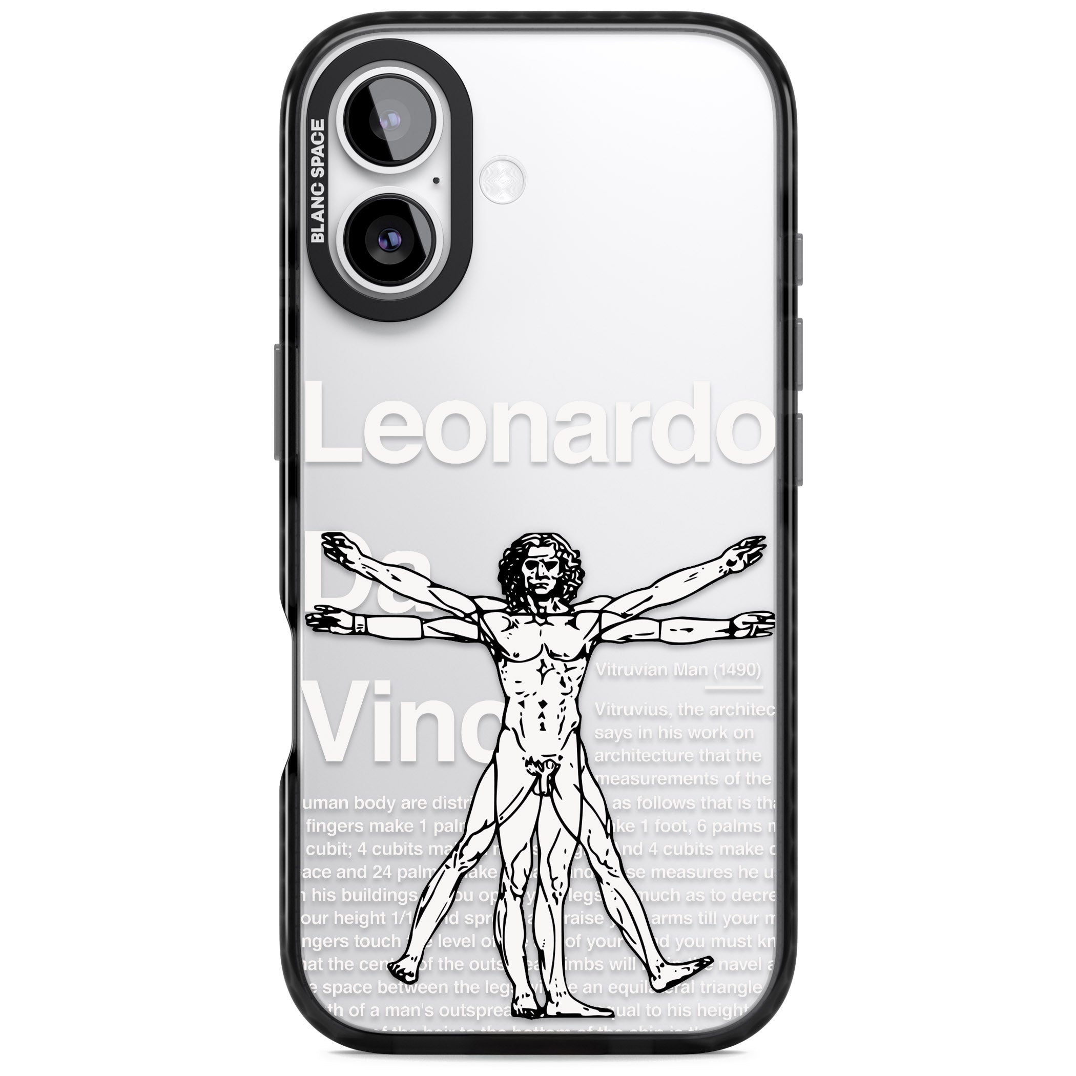 Vitruvian Man iPhone 17 Impact Black Phone Case