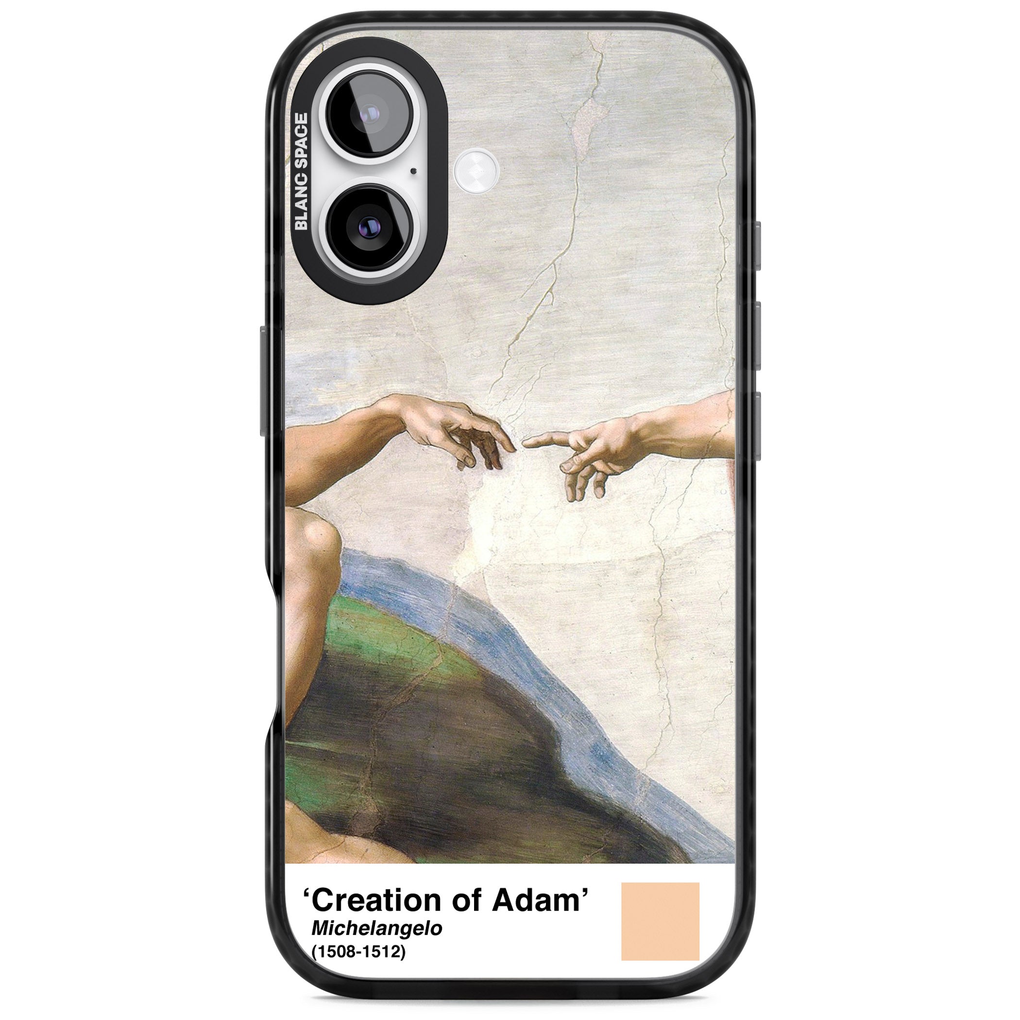 Creation Of Adam iPhone 17 Impact Black Phone Case