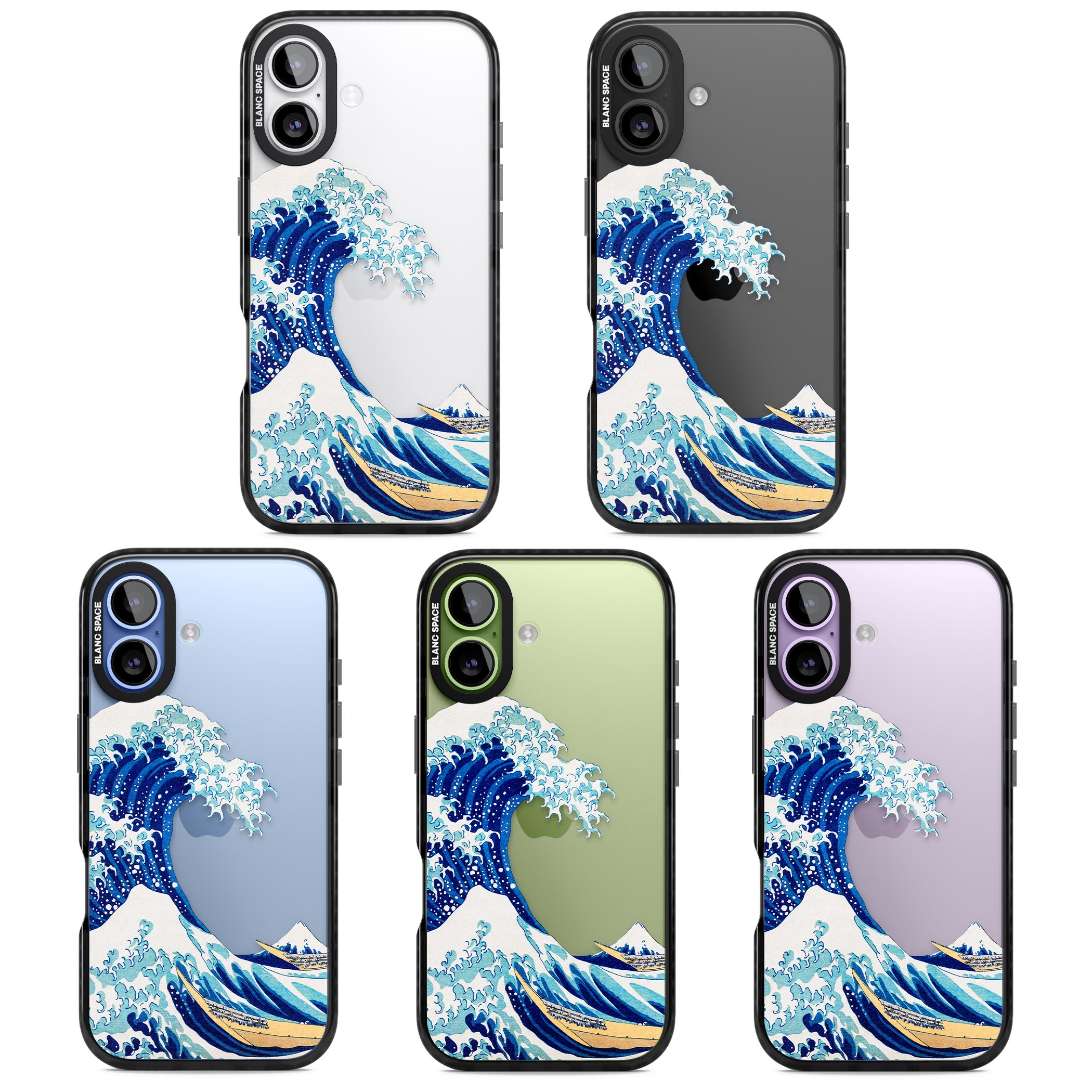 The Great Wave Of Kanagawa iPhone 17 Impact Black Phone Case APT Impact Protection