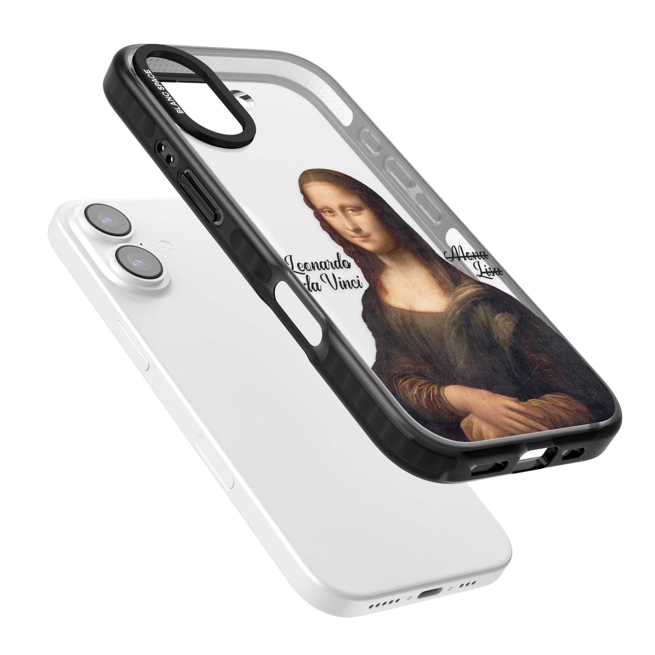 Mona Lisa Cutout iPhone 17 Impact Black Phone Case Colours