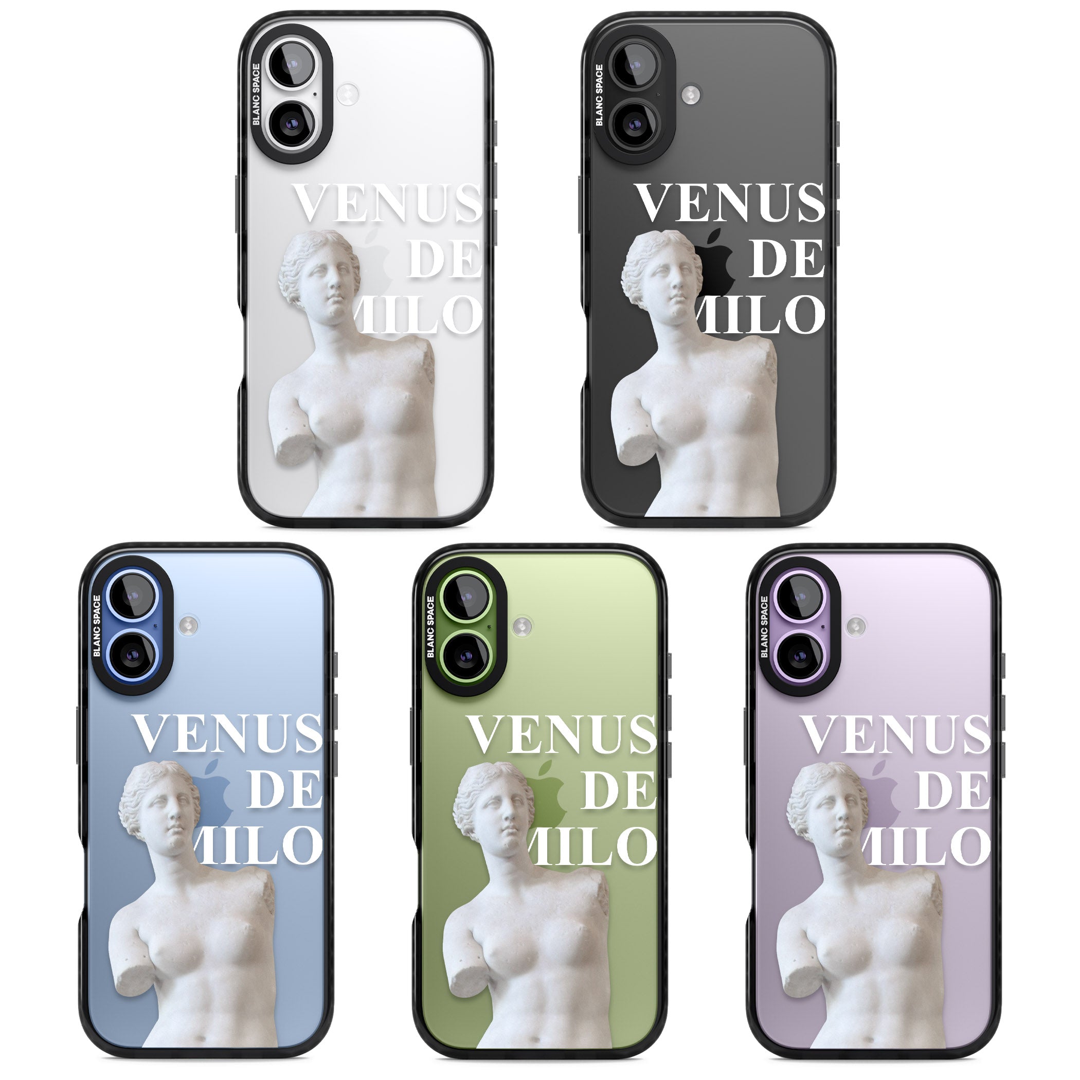 Venus De Milo Cutout iPhone 17 Impact Black Phone Case APT Impact Protection