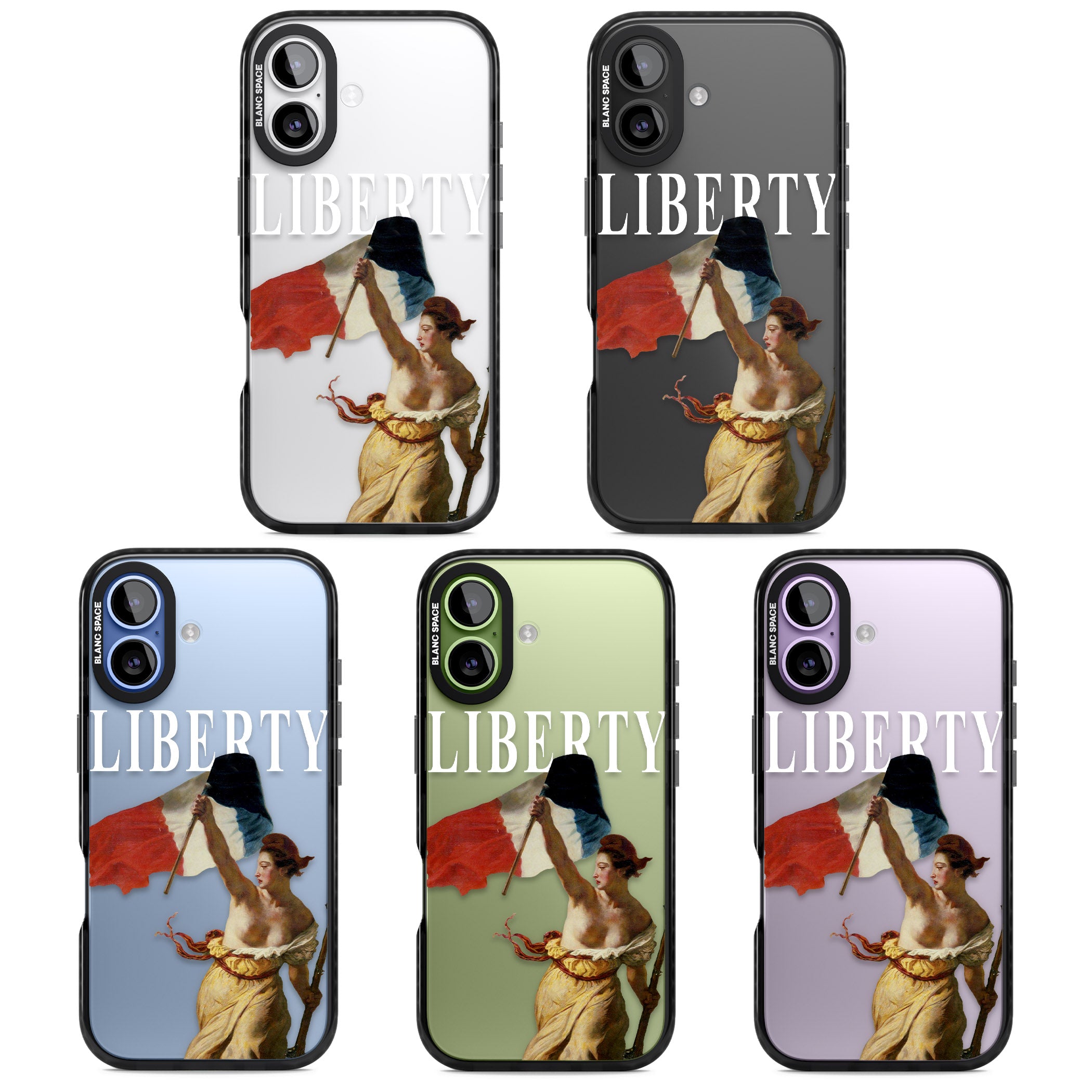 Liberty iPhone 17 Impact Black Phone Case APT Impact Protection