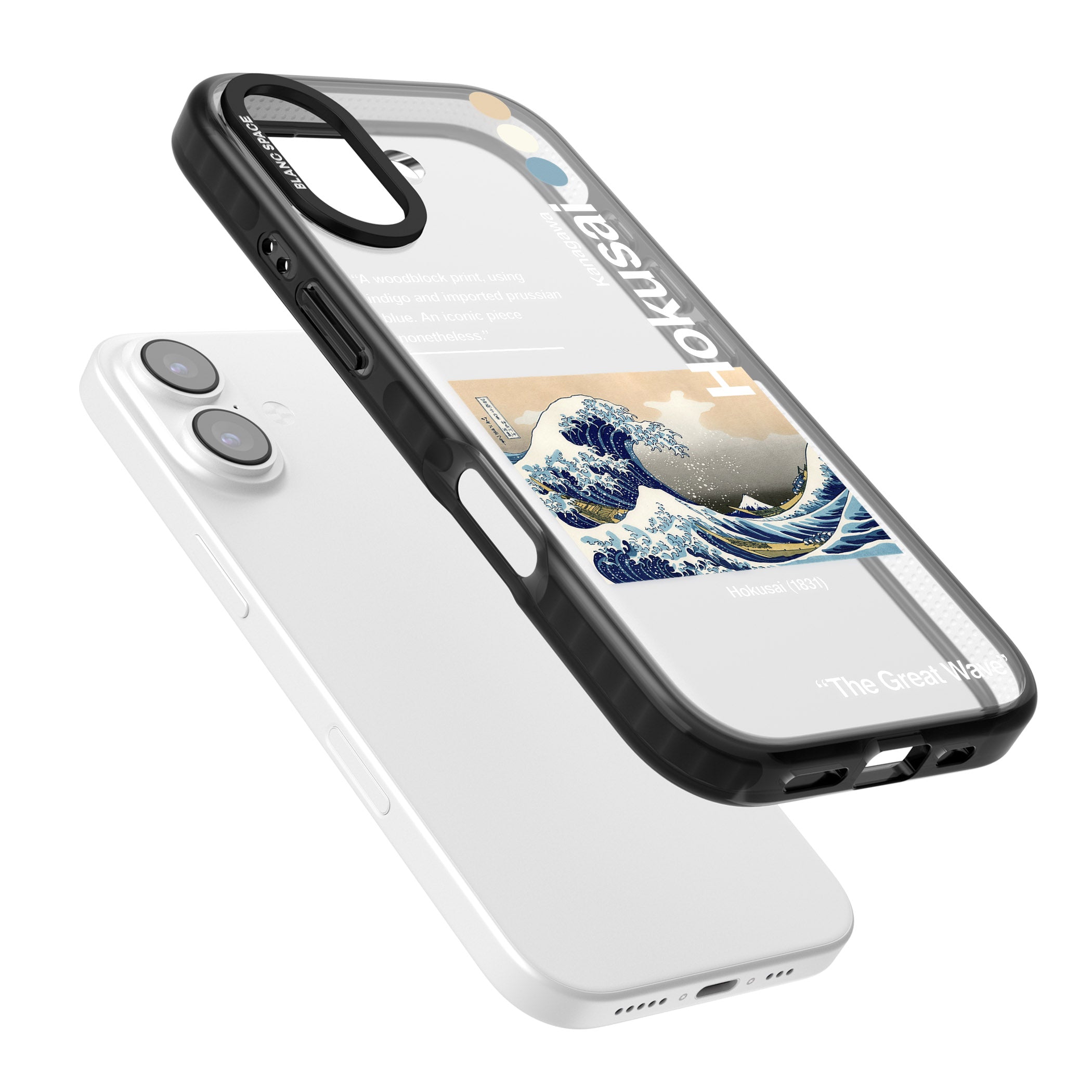 The Great Wave iPhone 17 Impact Black Phone Case Colours