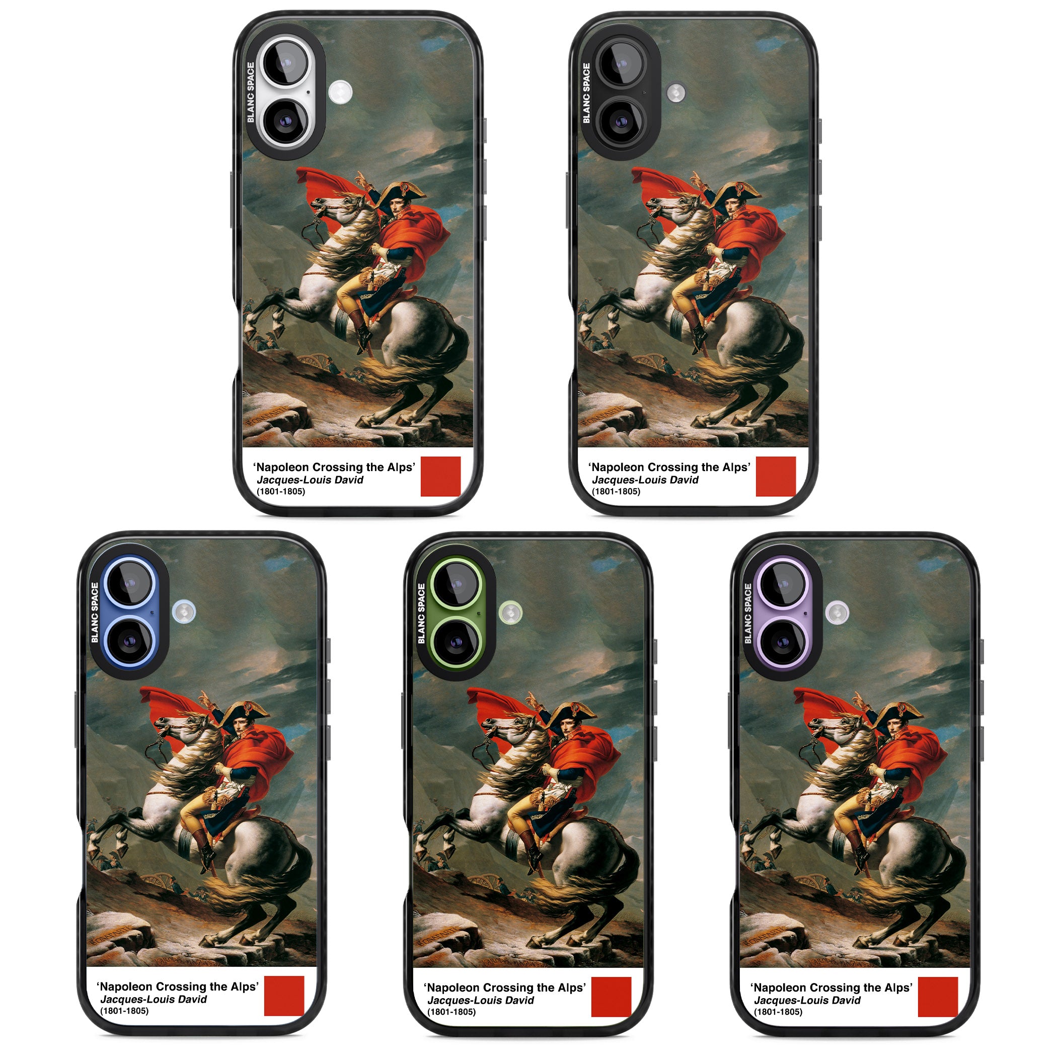 Napoleon Crossing The Alps iPhone 17 Impact Black Phone Case APT Impact Protection
