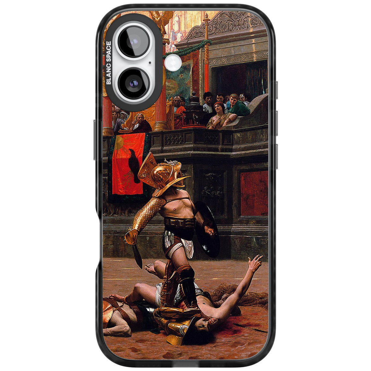 Pollice Verso iPhone 16 / iPhone 16 Plus / iPhone 17 Impact Black Phone Case front