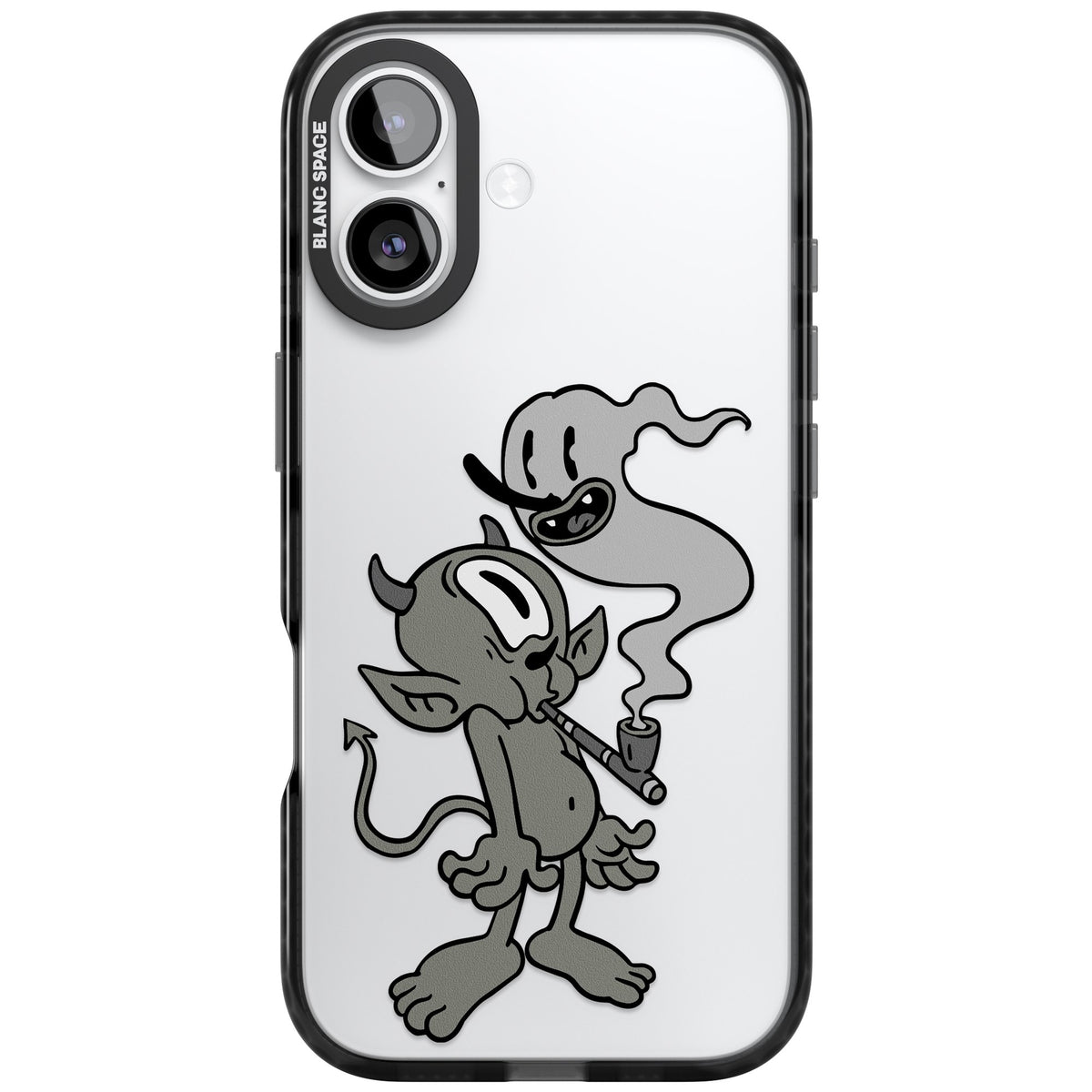 Pipe Goblin iPhone 16 / iPhone 16 Plus / iPhone 17 Impact Black Phone Case front