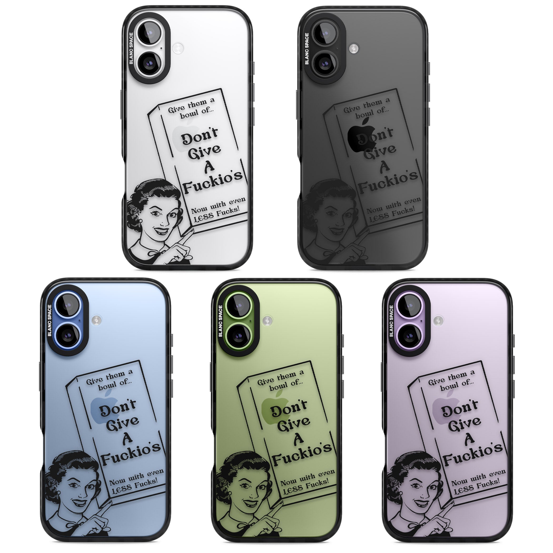 Dont Give A F Ckios Cereal iPhone 17 Impact Black Phone Case APT Impact Protection