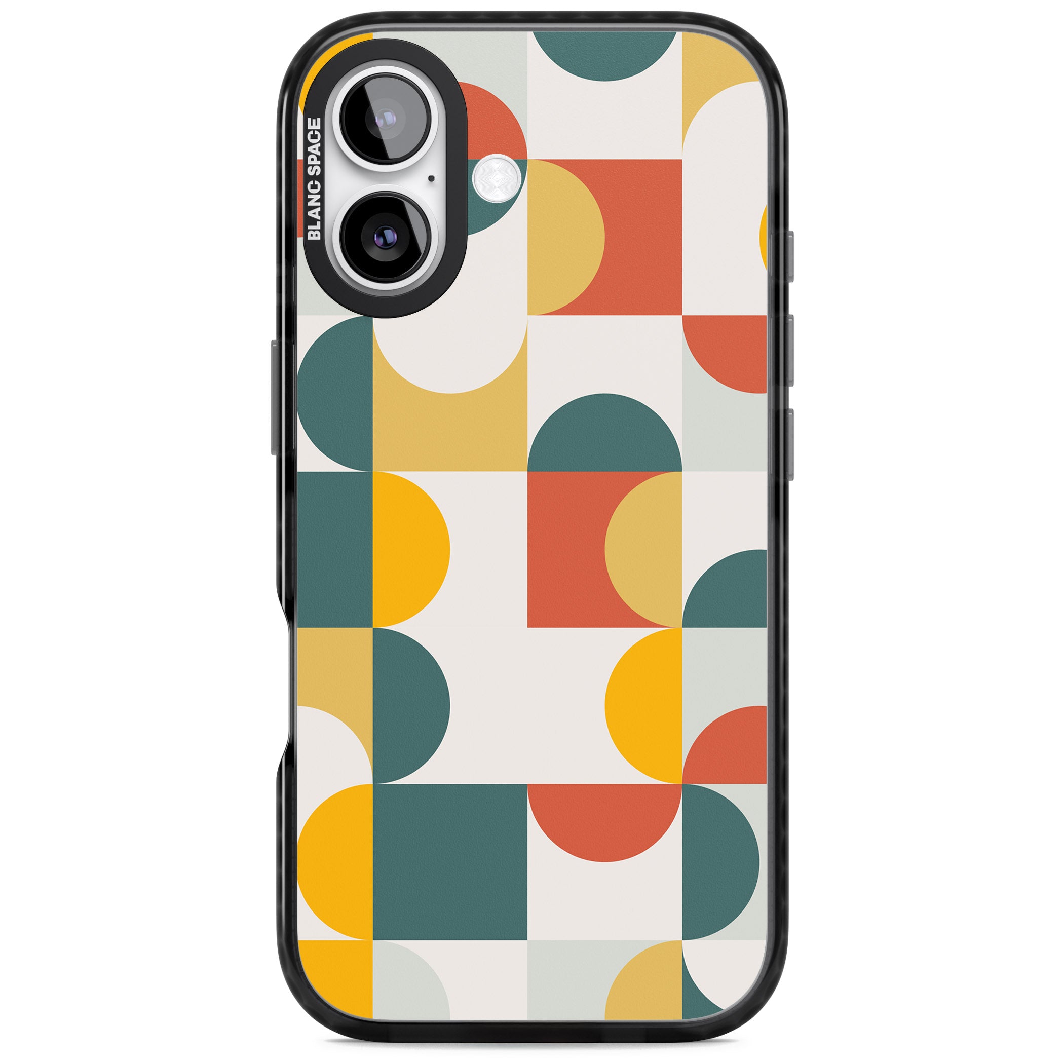 Retro Color Blocks iPhone 17 Impact Black Phone Case