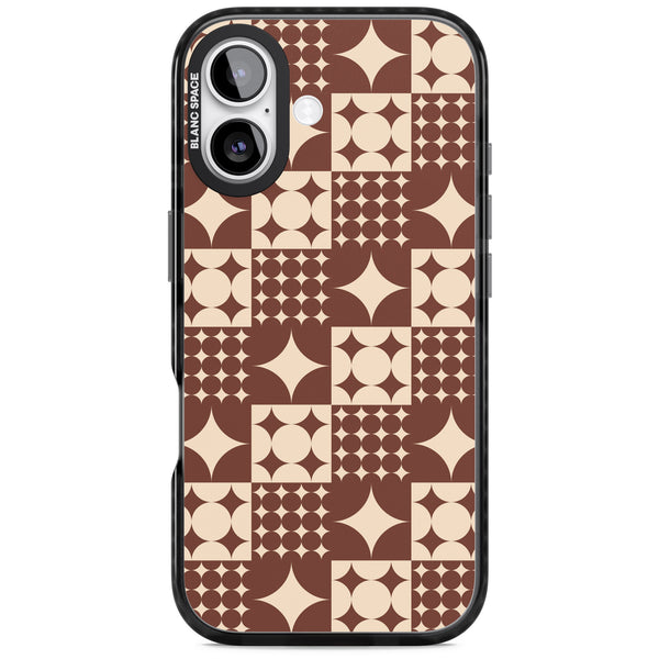 Mid Century Brown Checked