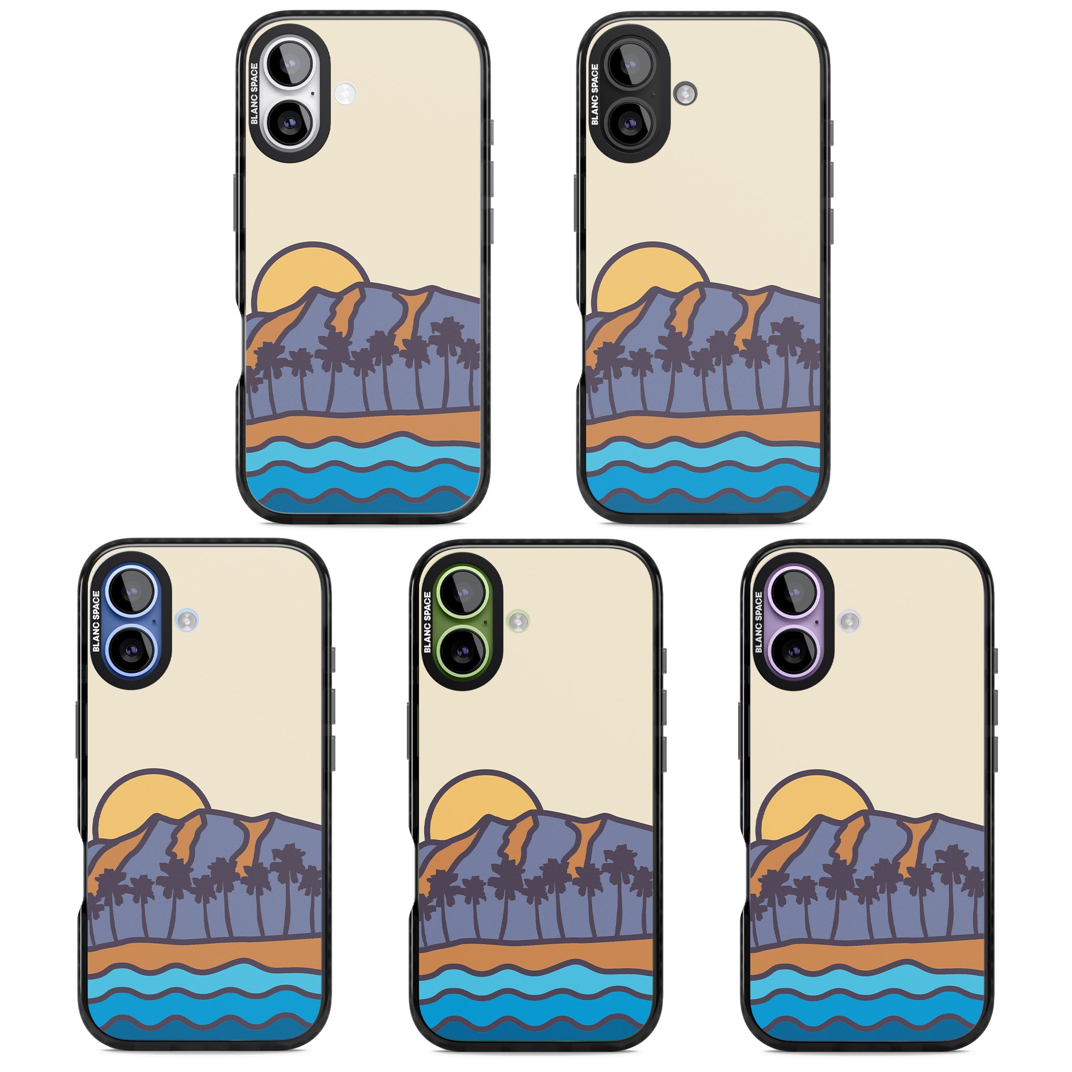 South Sunset iPhone 17 Impact Black Phone Case APT Impact Protection