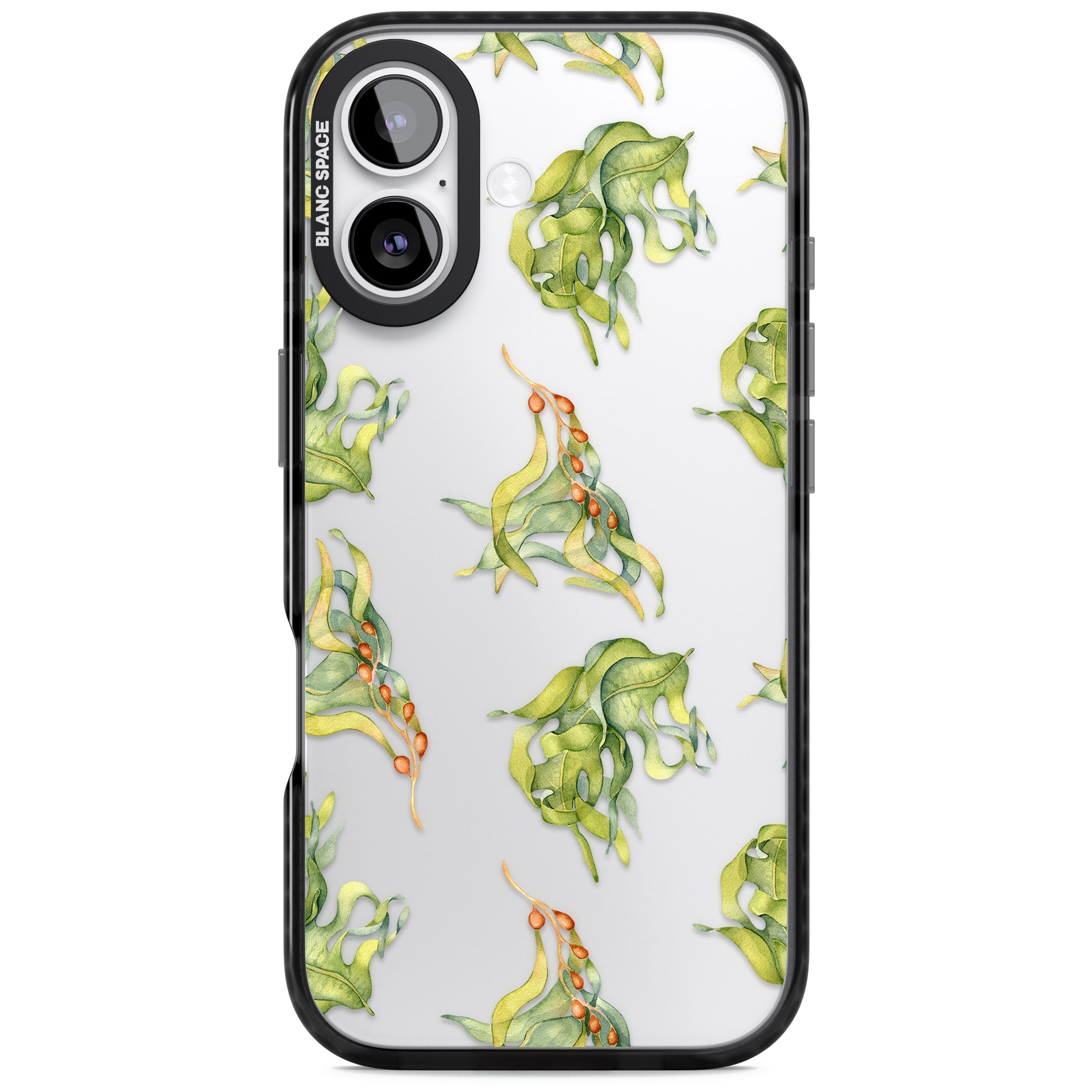 Flowing Seaweed Watercolor iPhone 17 Impact Black Phone Case