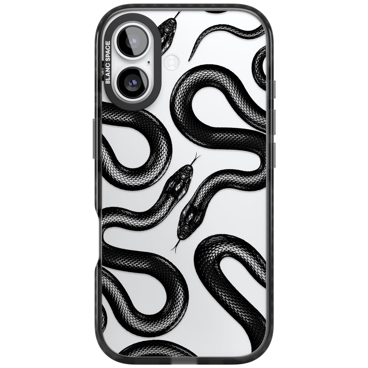 Black Kingsnake iPhone 17 Impact Black Phone Case front