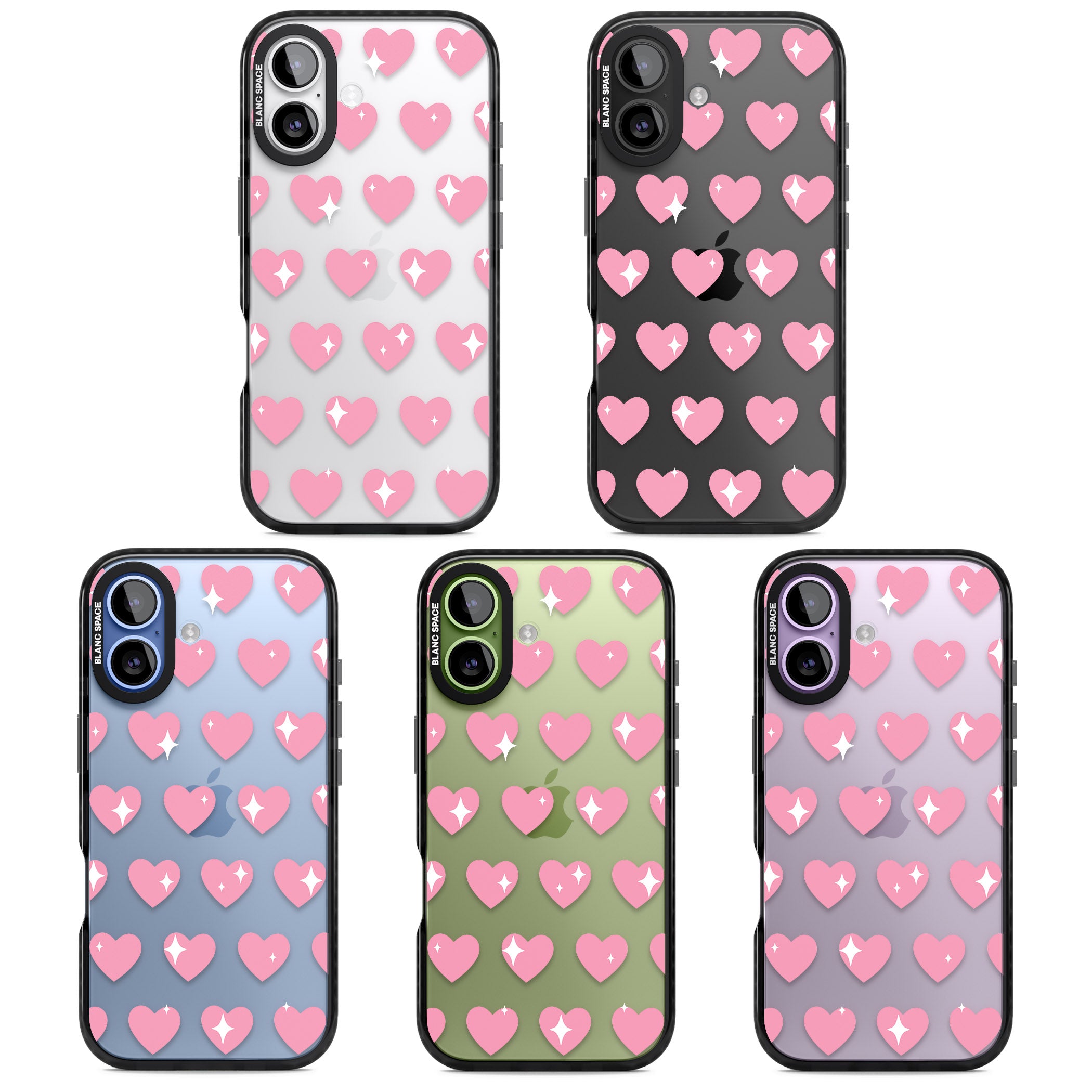 Sweet Hearts iPhone 17 Impact Black Phone Case APT Impact Protection