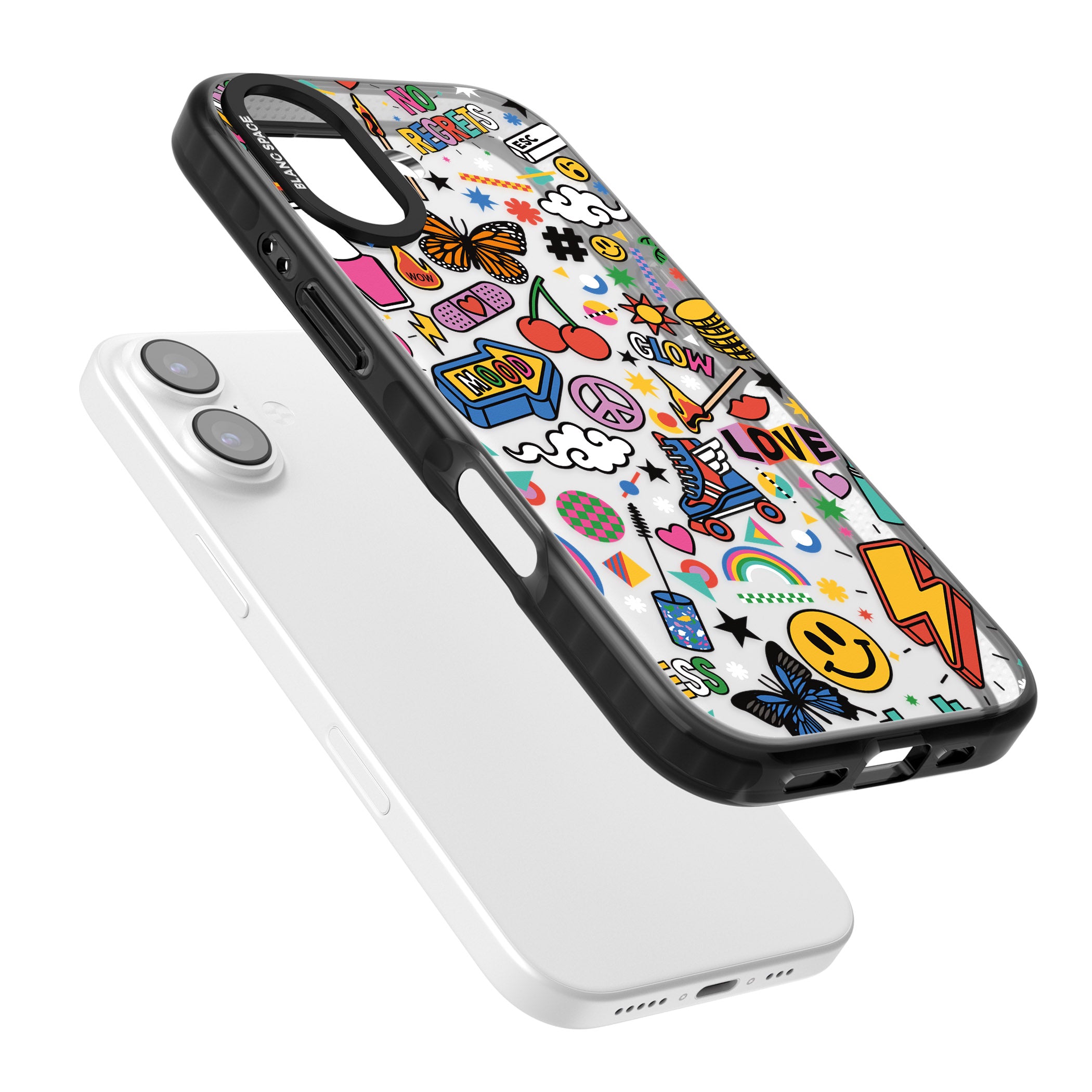 Electric Love iPhone 17 Impact Black Phone Case Colours