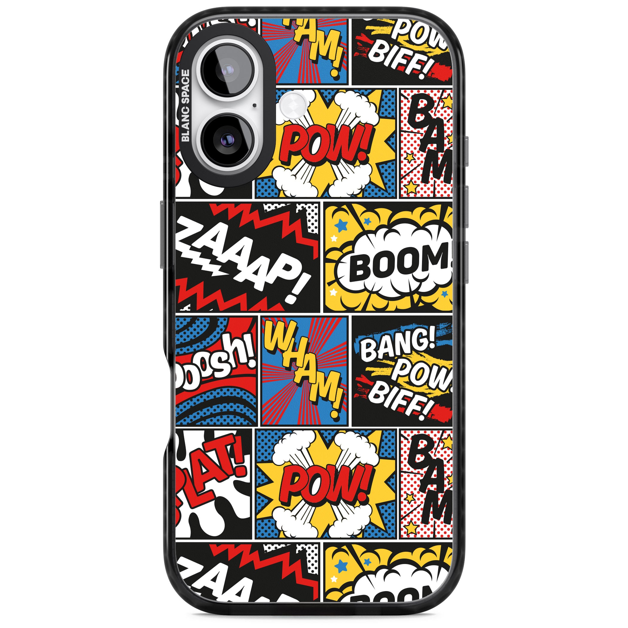Onomatopoeia iPhone 17 Impact Black Phone Case