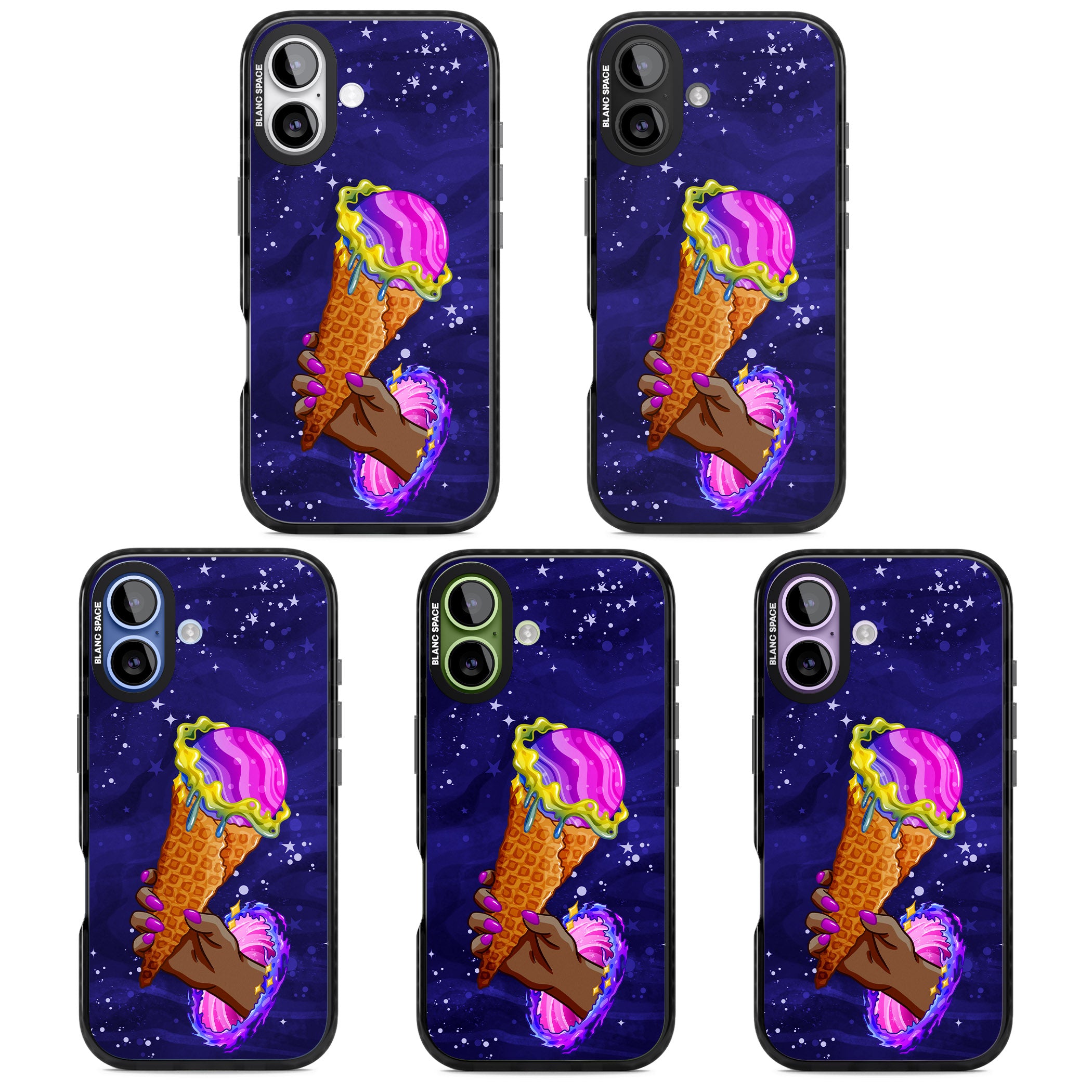 Interdimensional Ice Cream iPhone 17 Impact Black Phone Case APT Impact Protection