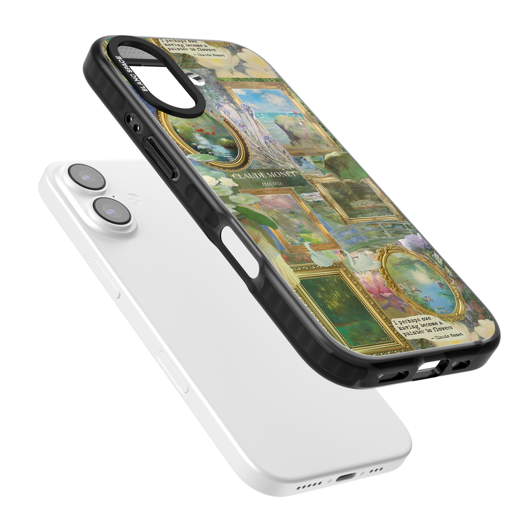 Vintage Floral Frames iPhone 17 Impact Black Phone Case Colours