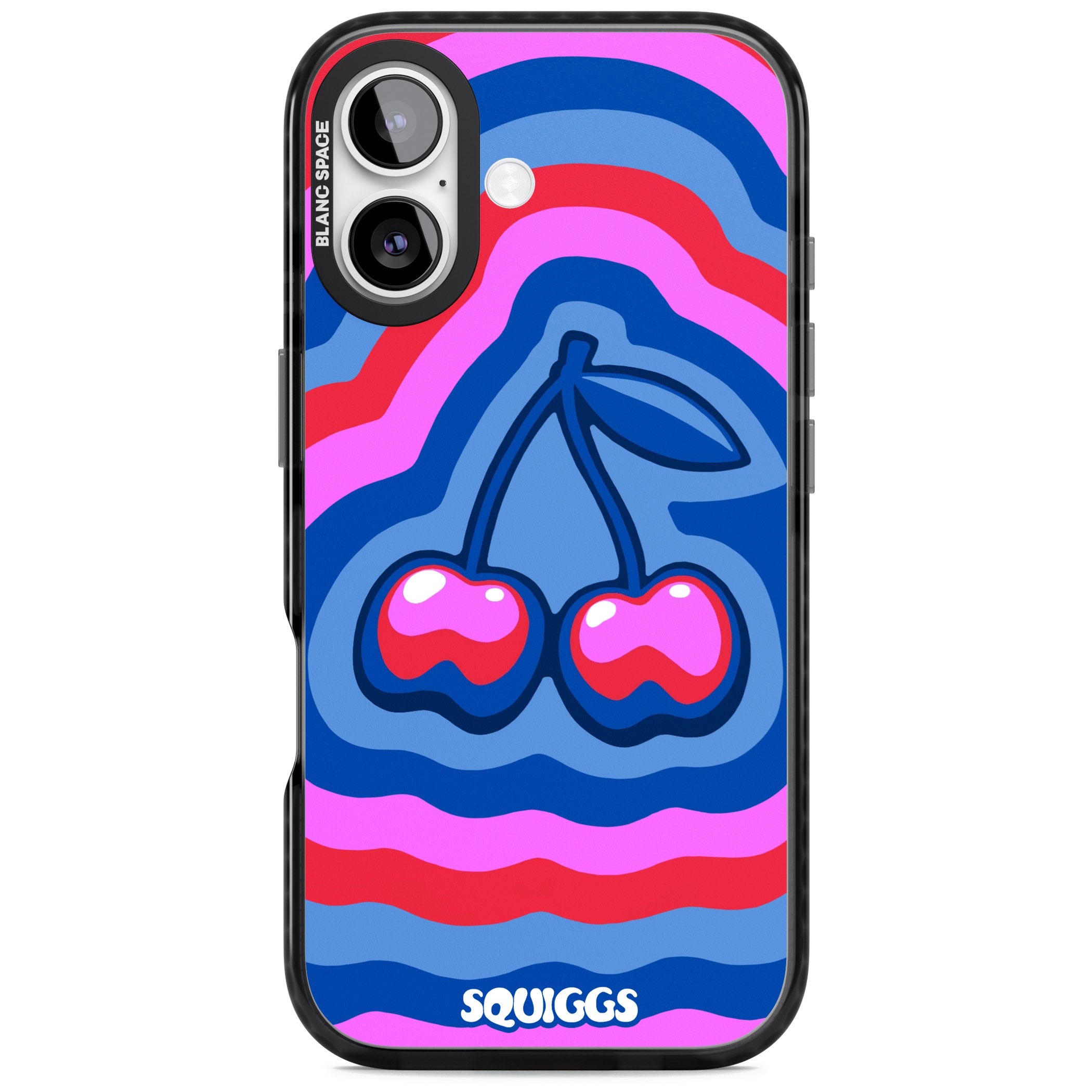 Cherry Rainbow iPhone 17 Impact Black Phone Case