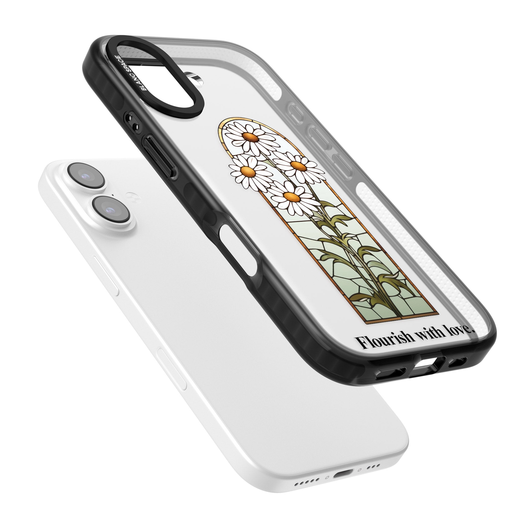Flourish With Love iPhone 17 Impact Black Phone Case Colours