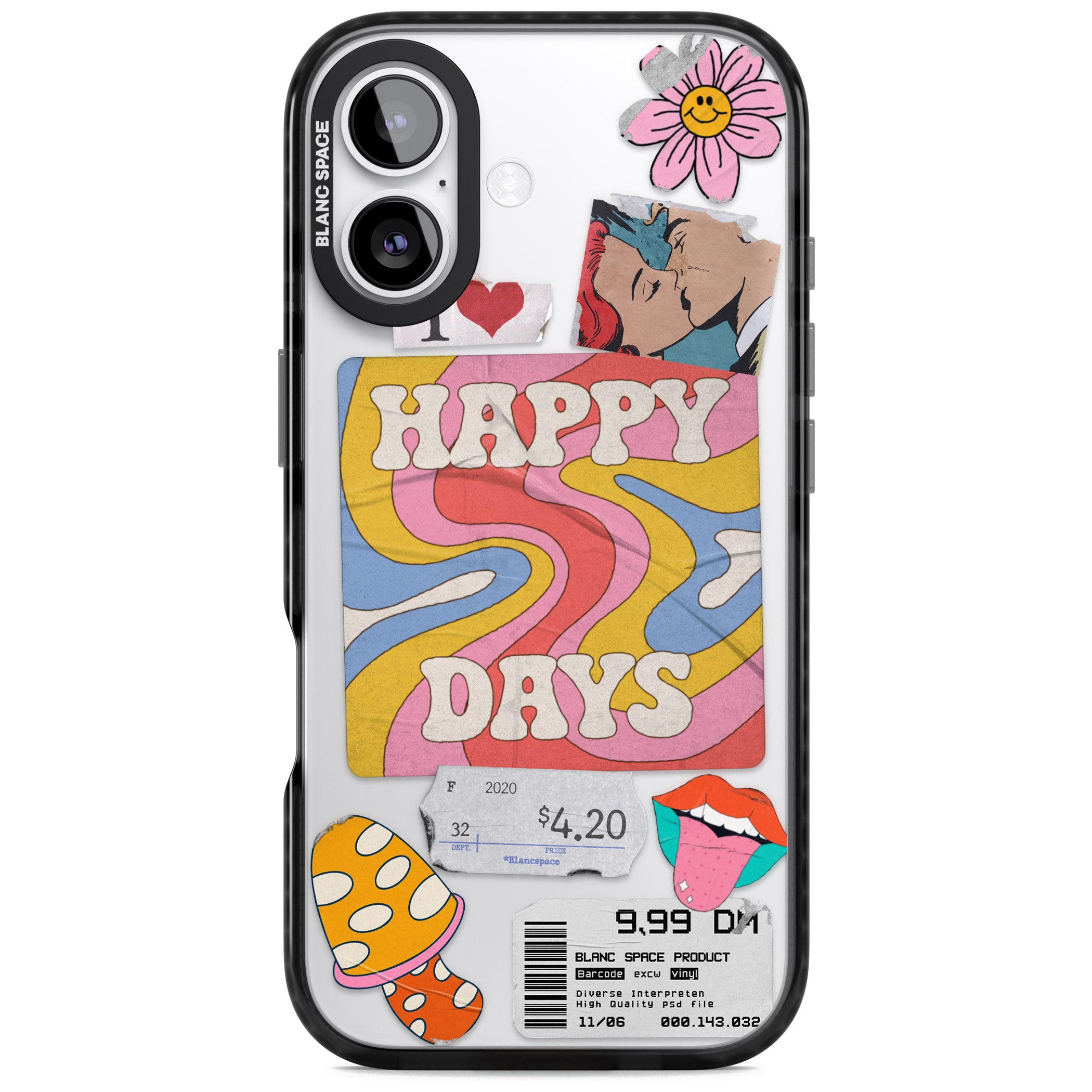 Groovy Trip iPhone 17 Impact Black Phone Case