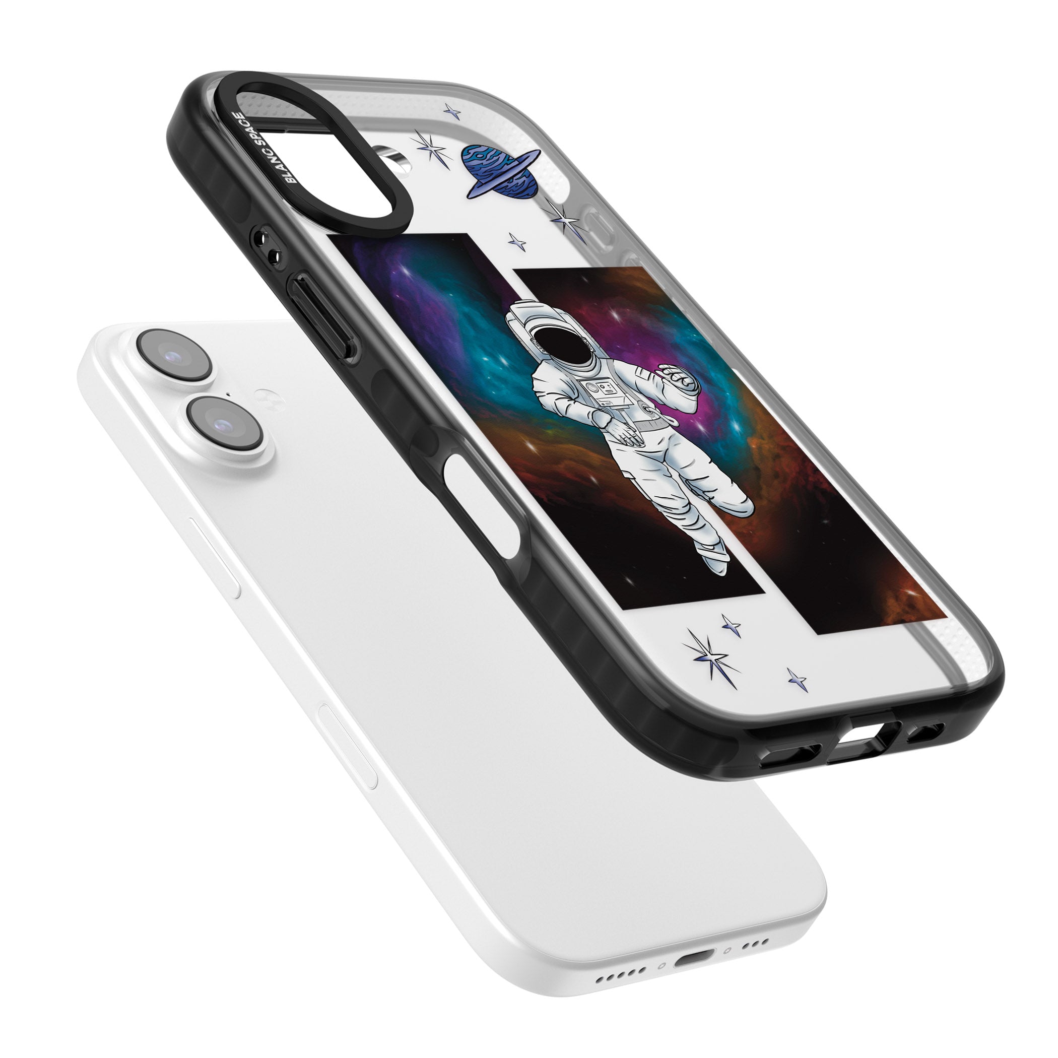 Escape The Nebula iPhone 17 Impact Black Phone Case Colours