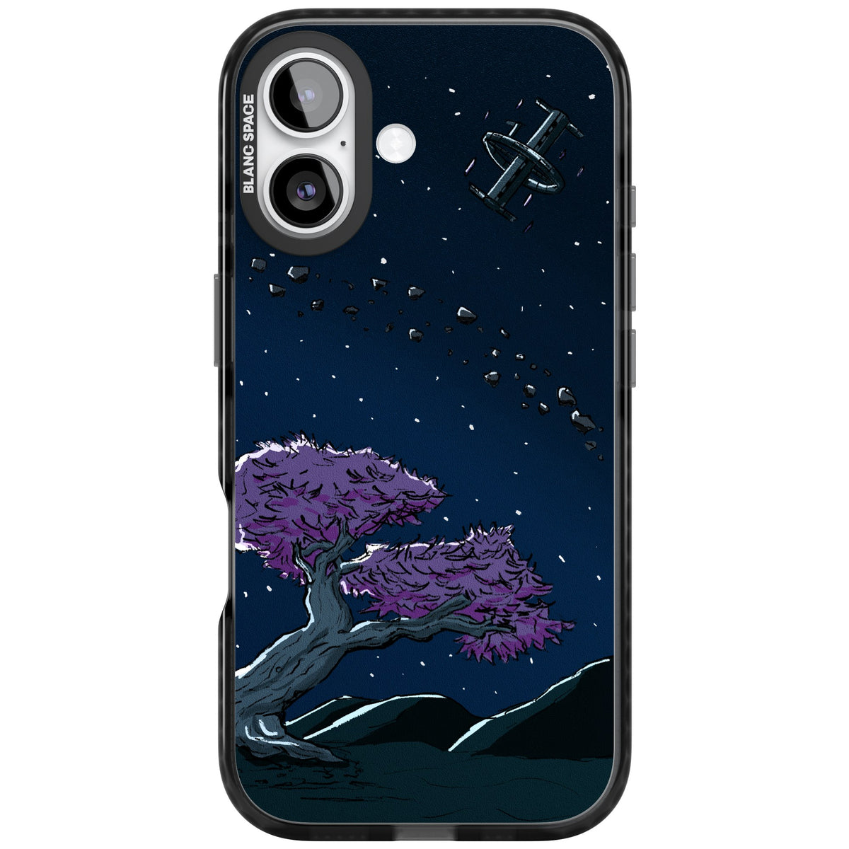 Orbit iPhone 16 / iPhone 16 Plus / iPhone 17 Impact Black Phone Case front