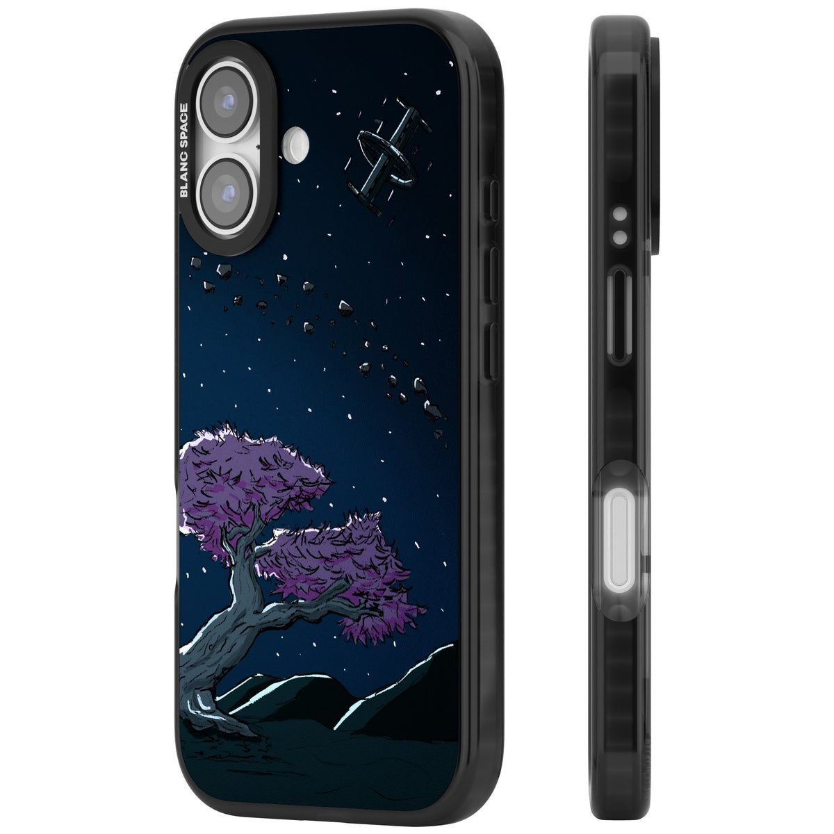 Orbit iPhone 16 / iPhone 16 Plus / iPhone 17 Impact Black Phone Case side