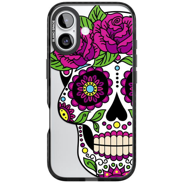 Purple Floral Sugar Skull