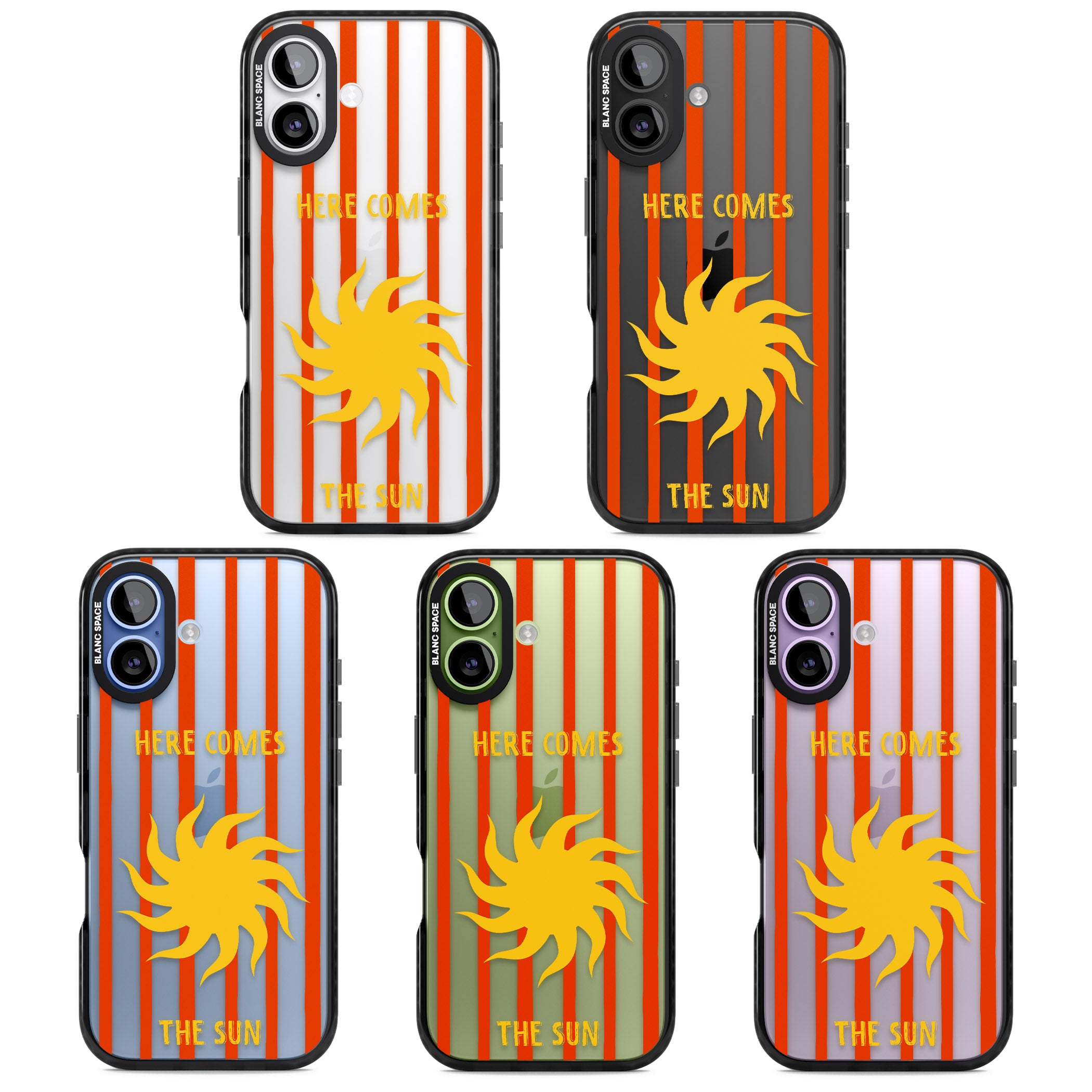 Here Comes The Sun iPhone 17 Impact Black Phone Case APT Impact Protection