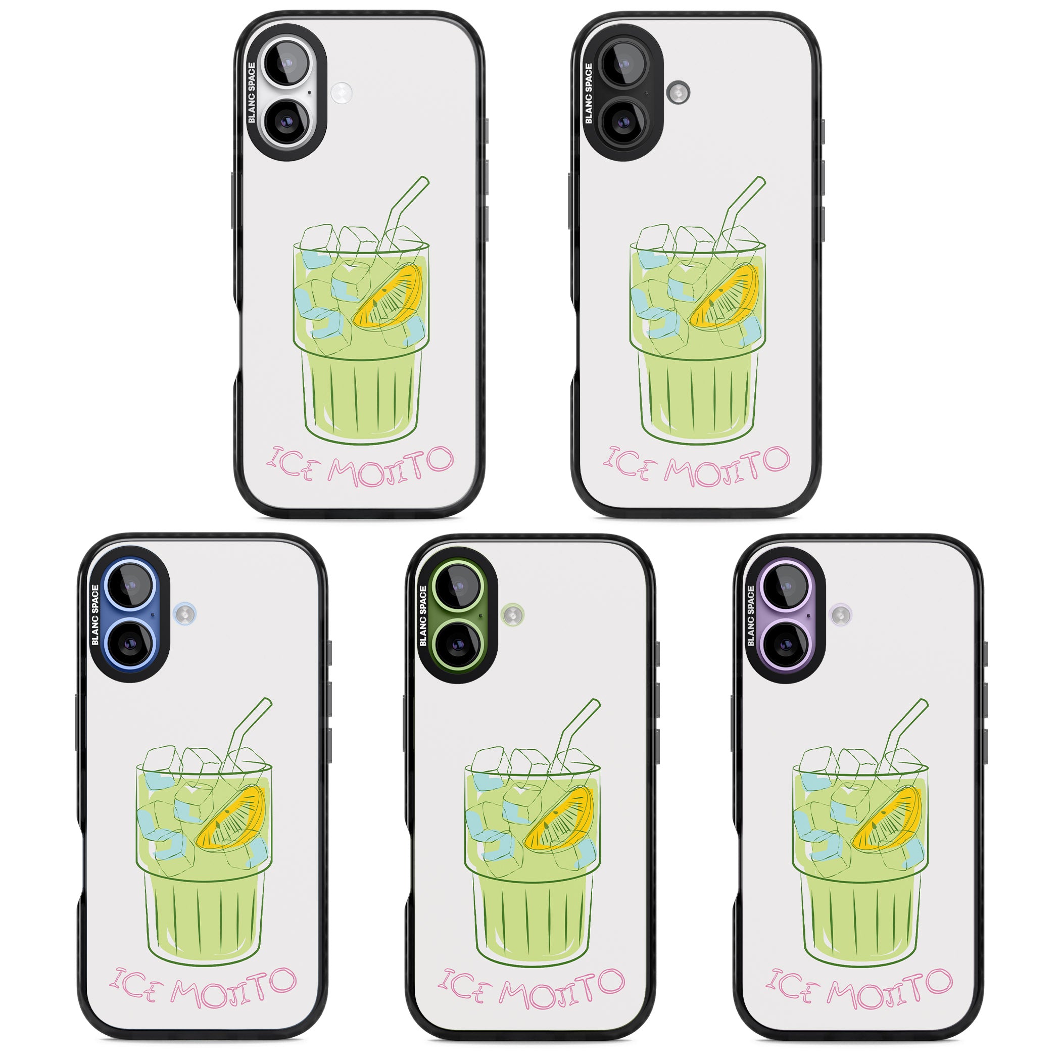 Ice Mojito iPhone 17 Impact Black Phone Case APT Impact Protection