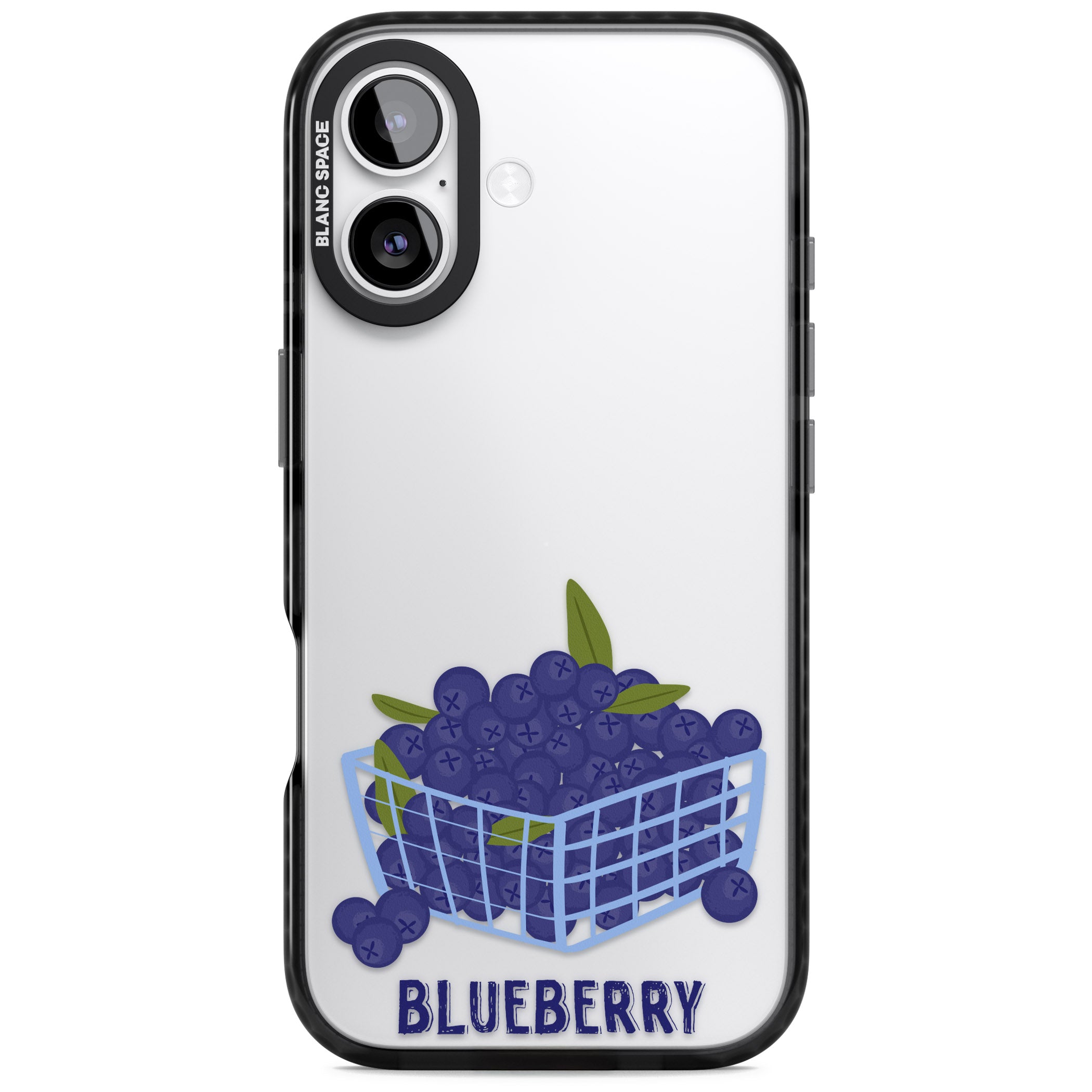 Blueberry Basket iPhone 17 Impact Black Phone Case