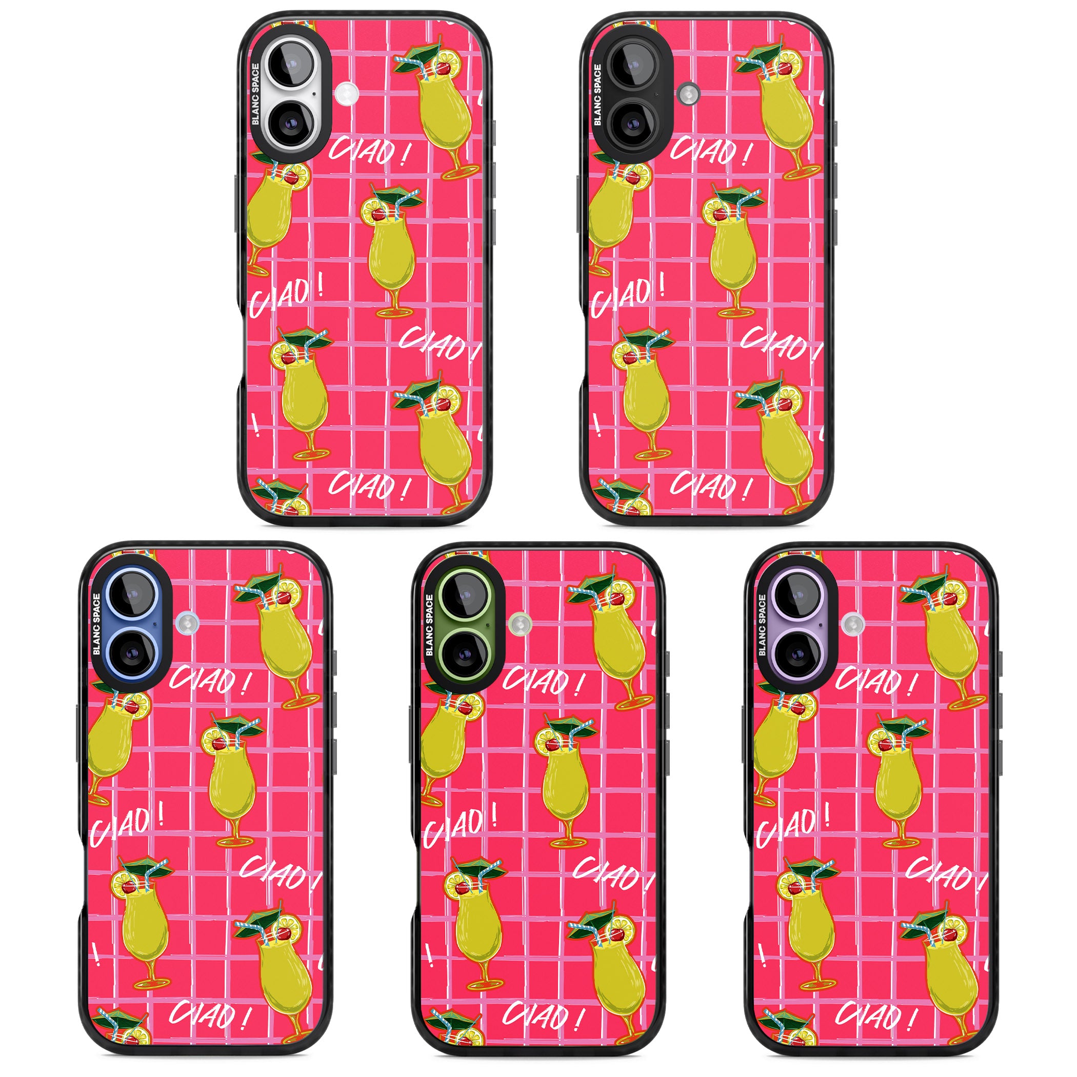 Ciao Lemons iPhone 17 Impact Black Phone Case APT Impact Protection