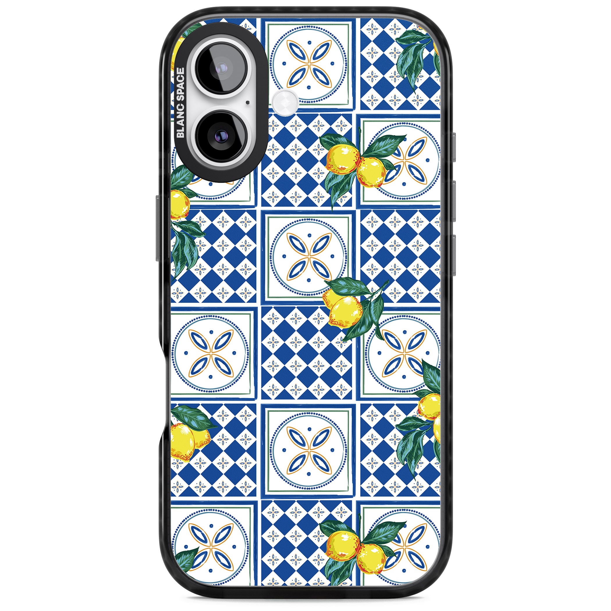 Lemon Tiles iPhone 17 Impact Black Phone Case
