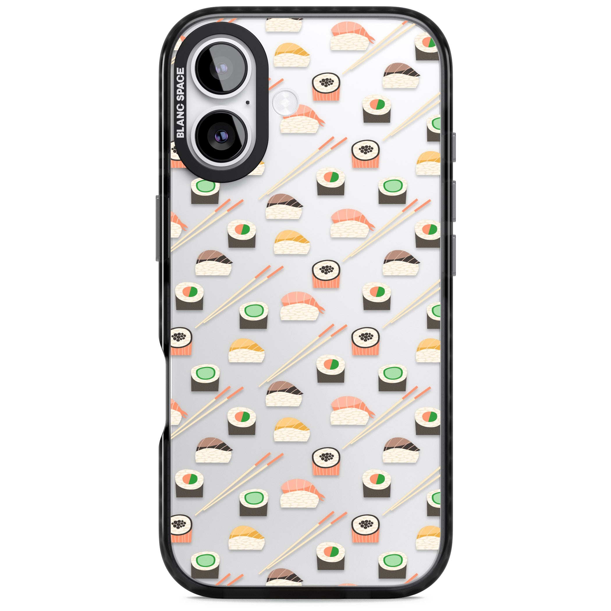 Sushi & Chopsticks Pattern iPhone 17 Impact Black Phone Case