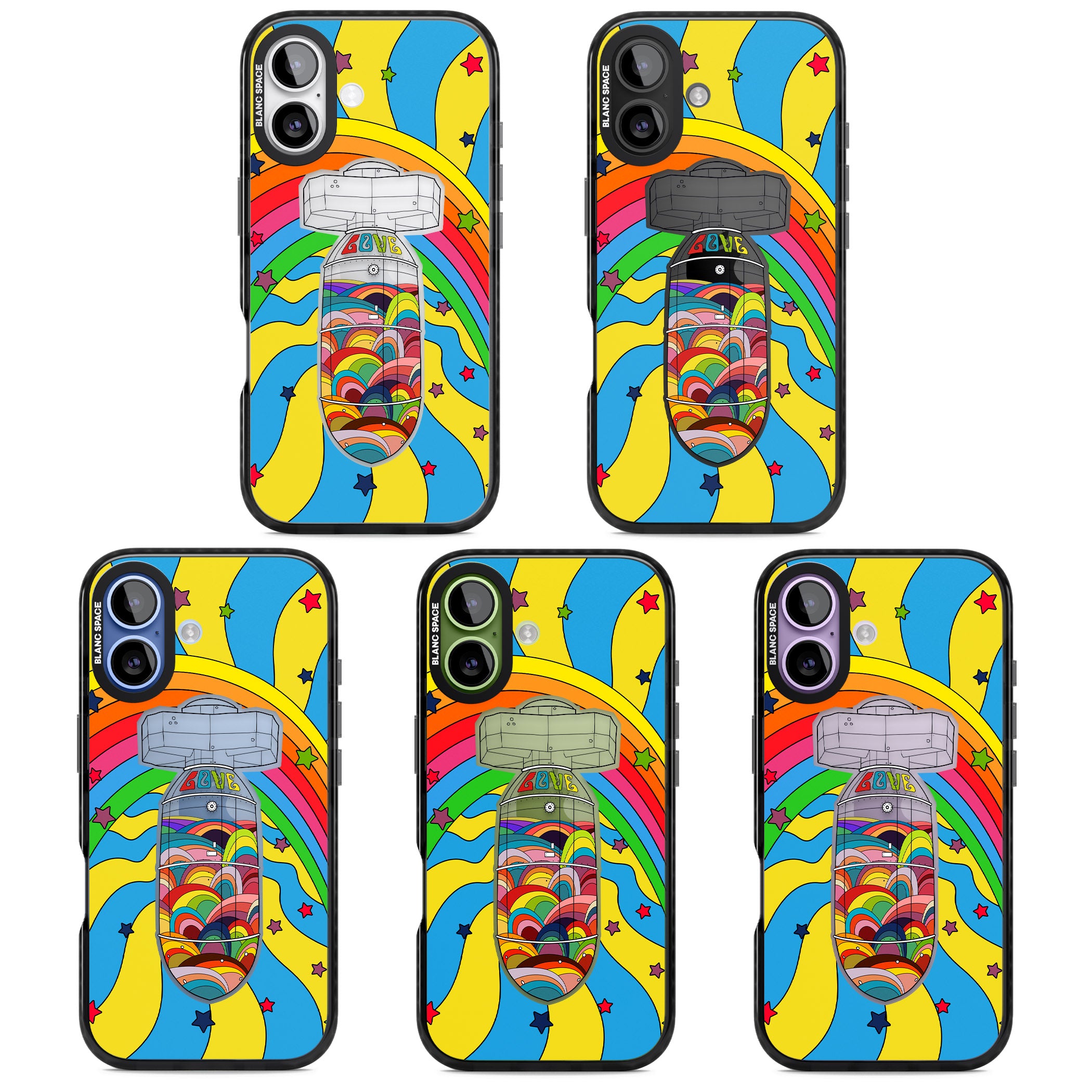 Love Bomb iPhone 17 Impact Black Phone Case APT Impact Protection